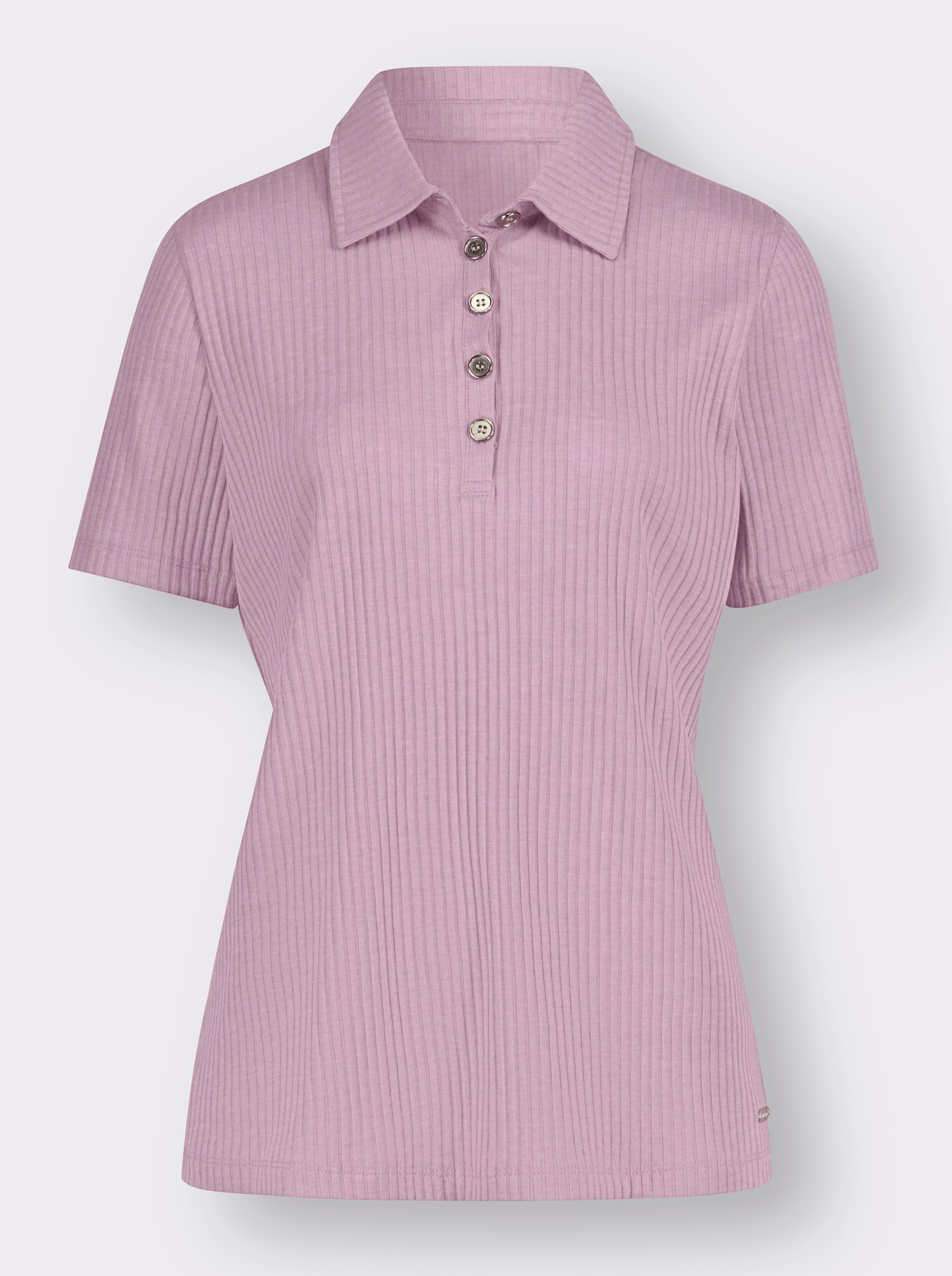 Poloshirt mit Stretch-Anteil - rosé