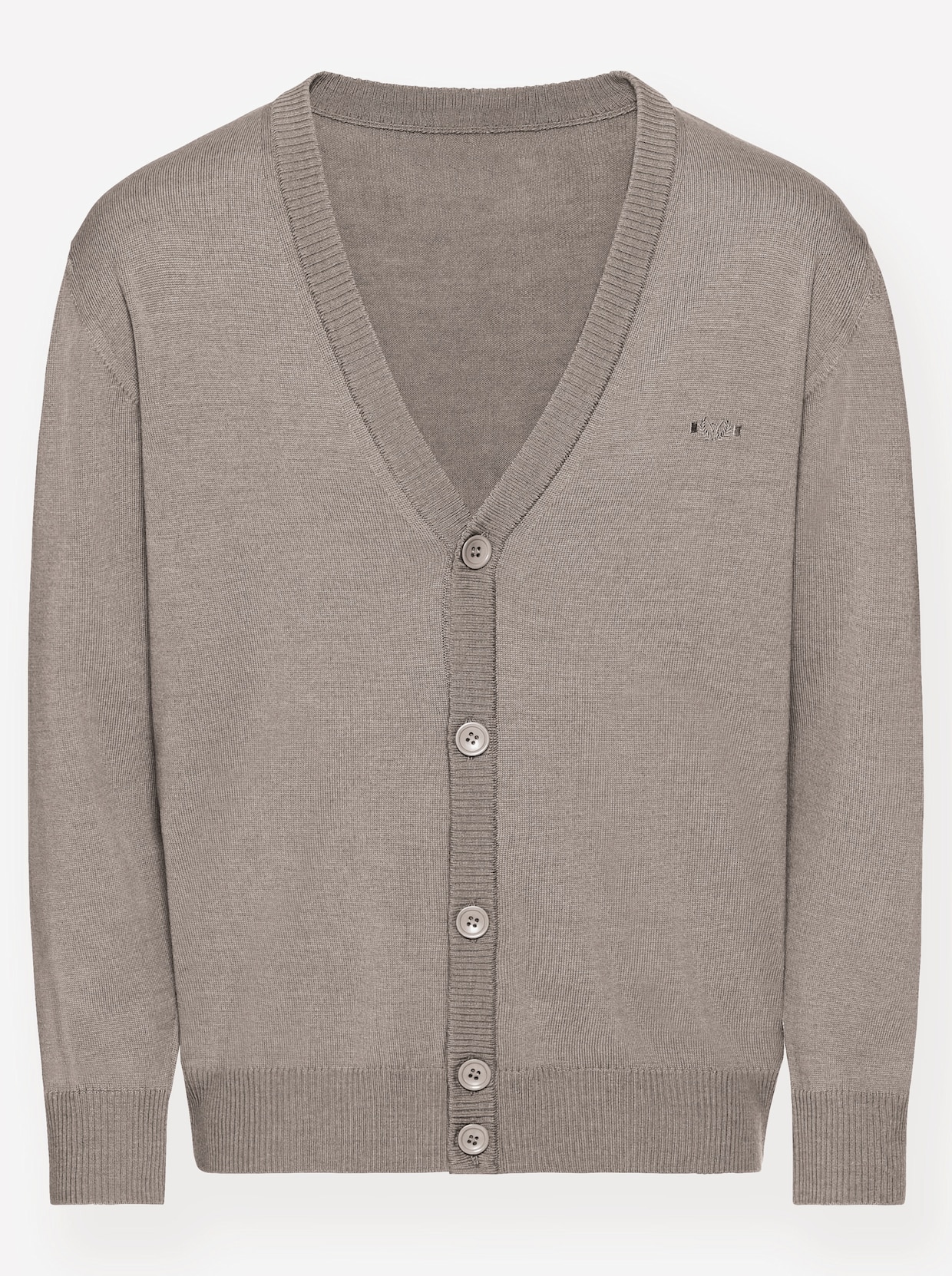 Marco Donati Cardigan - natur-meliert