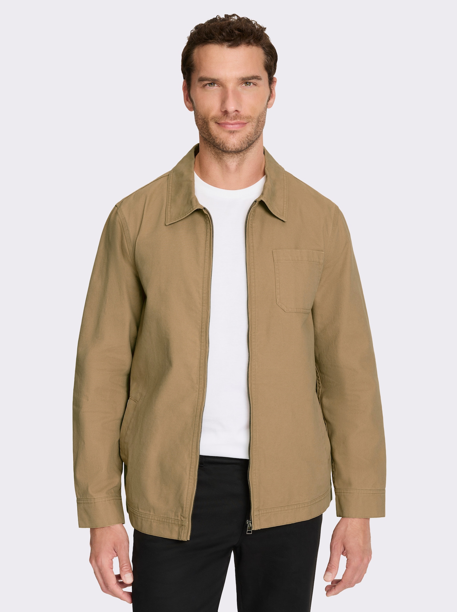 Marco Donati Jacke aus Canvas, Baumwolle - camel