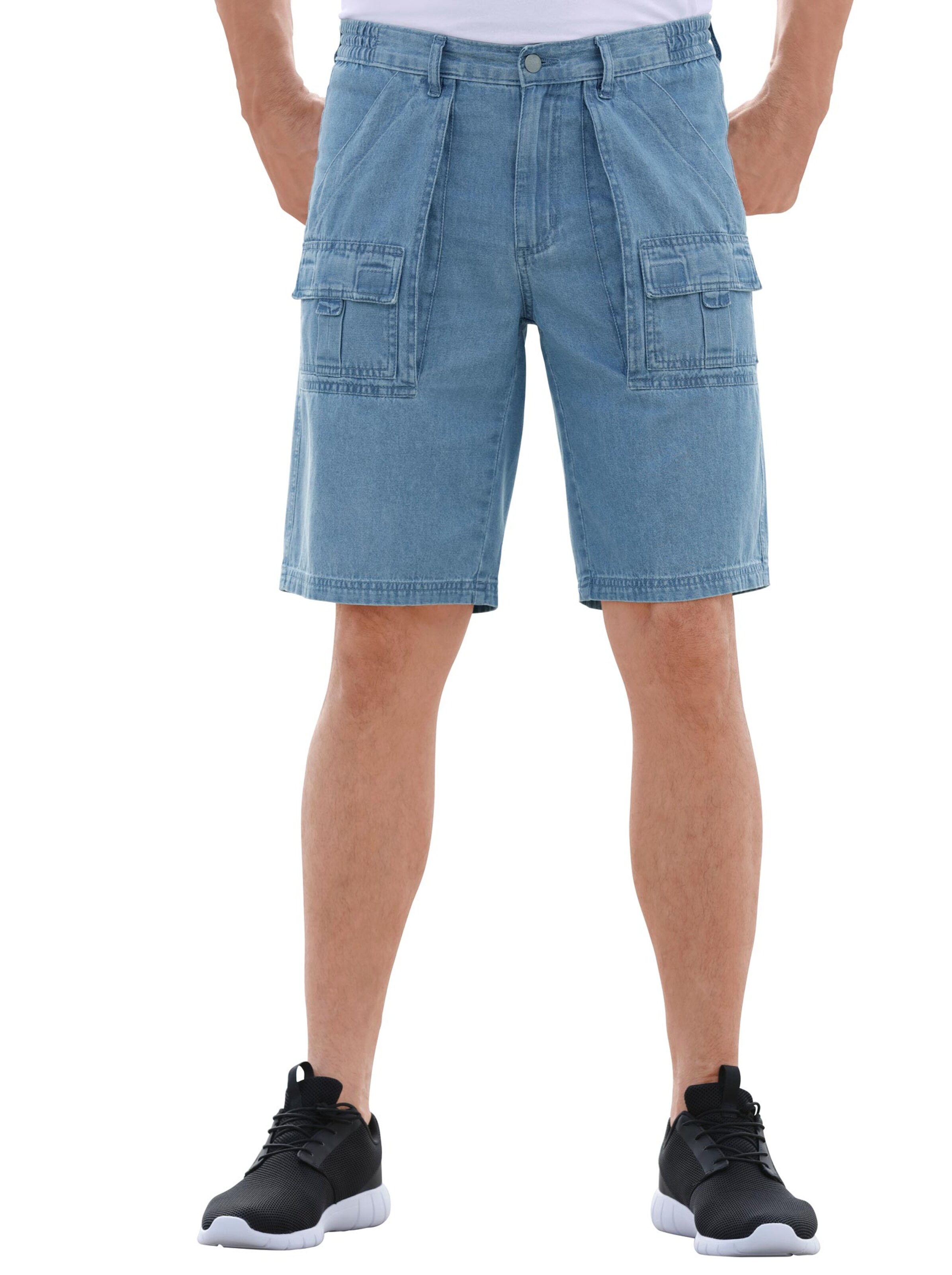 Jeans-Bermudas - blue-bleached