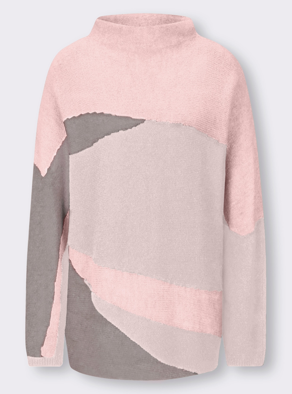 heine Pullover - ecru/hortensia gedessineerd