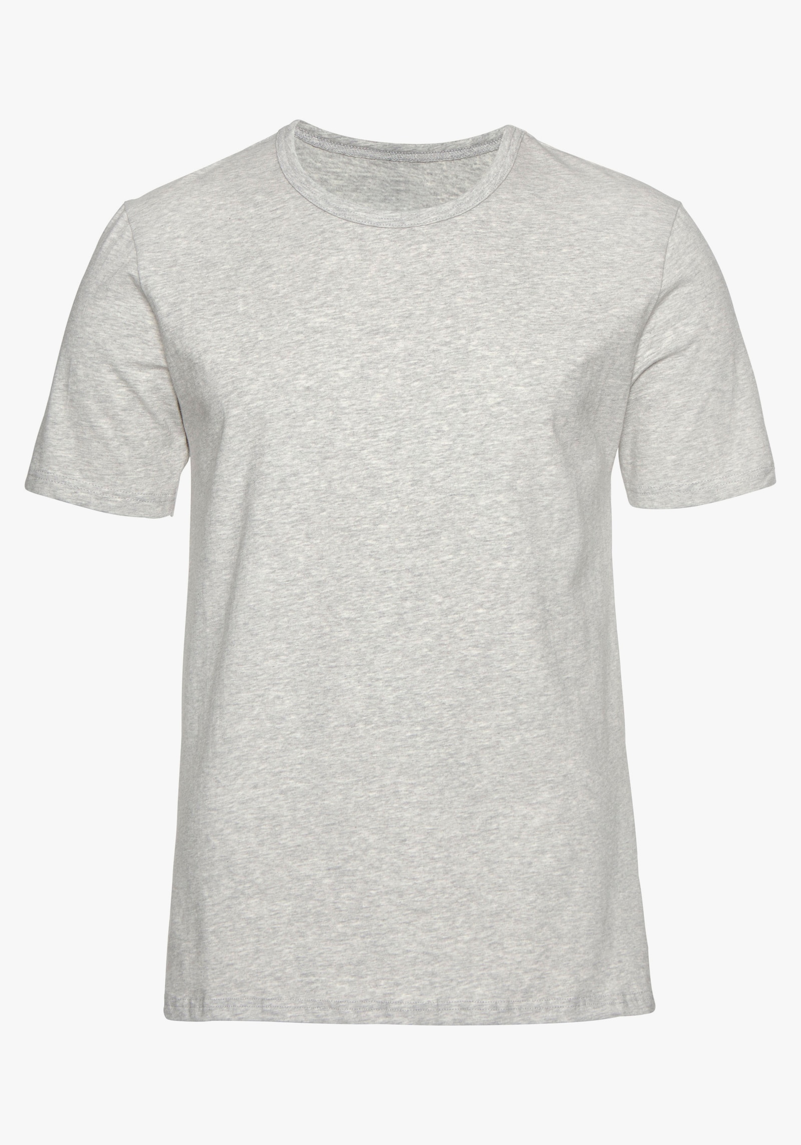 H.I.S T-Shirt - marine, grau-meliert