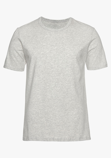 H.I.S T-Shirt - marine, grau-meliert