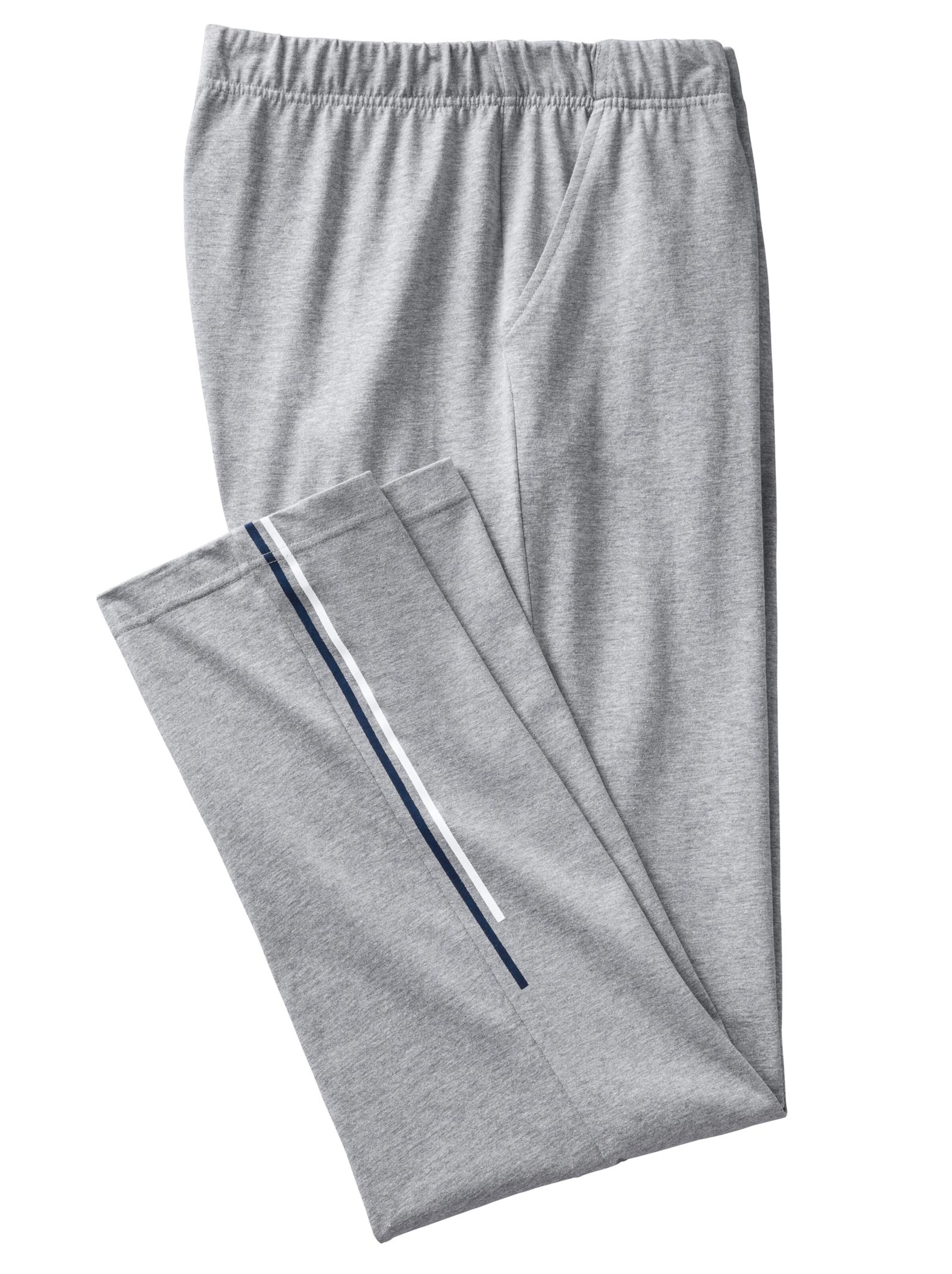 Freizeithose - hellgrau-meliert