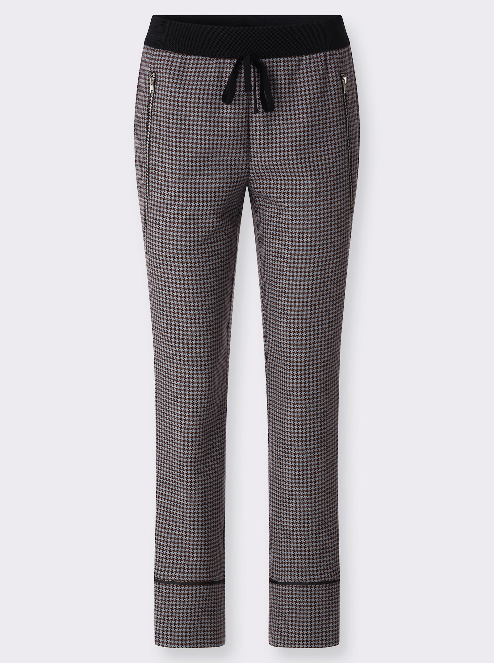 heine Schlupfhose mit Jacquard-Dessin - marine-bleu-gemustert