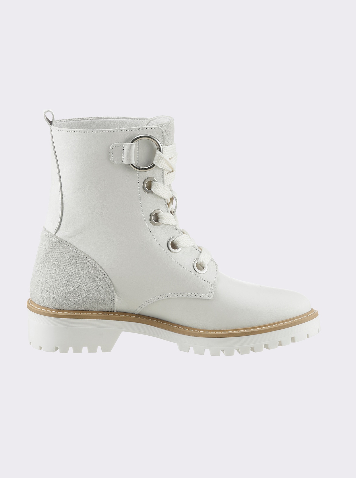 heine Bottines à lacets - blanc