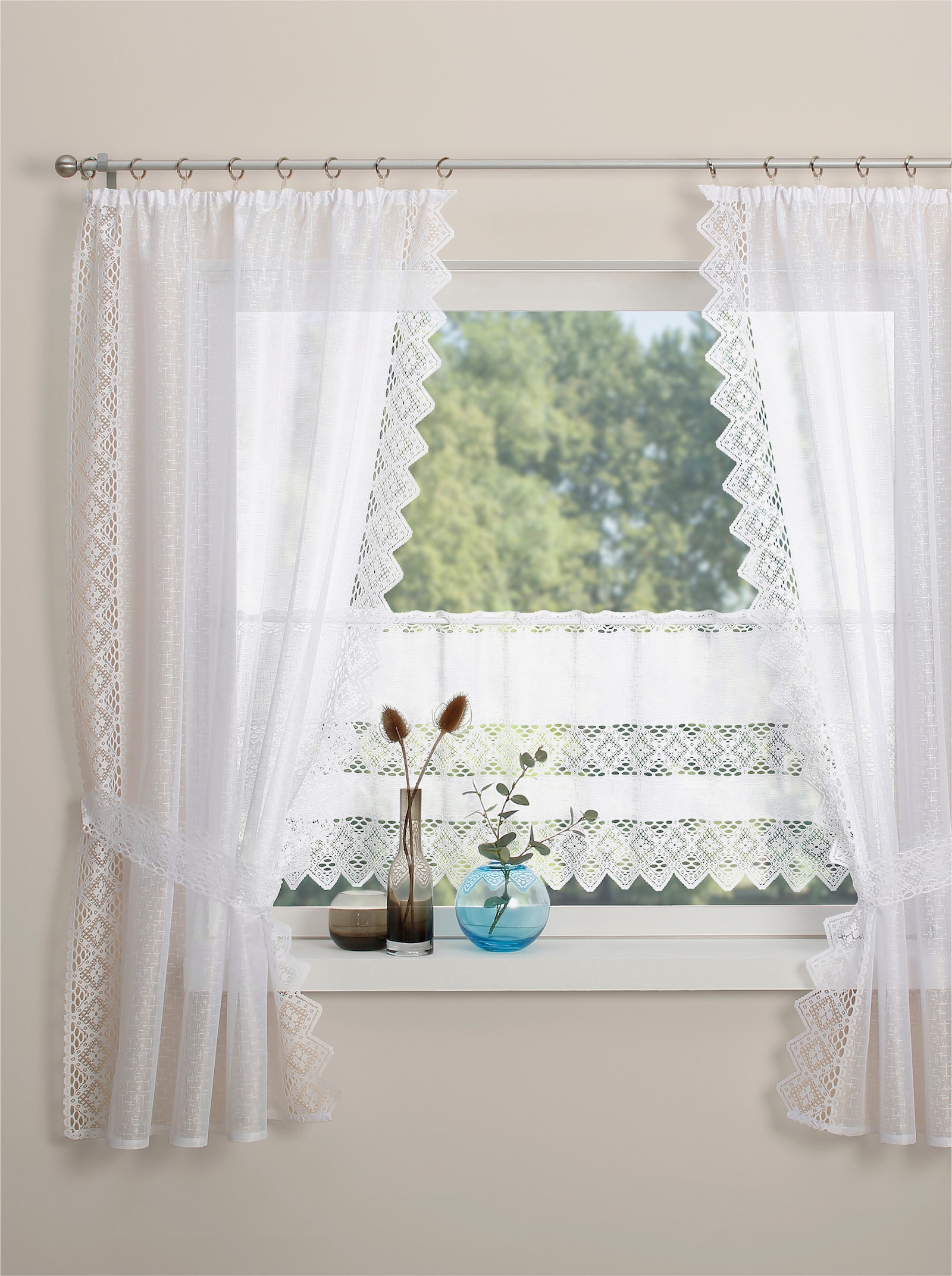 Fensterbehang - weiß