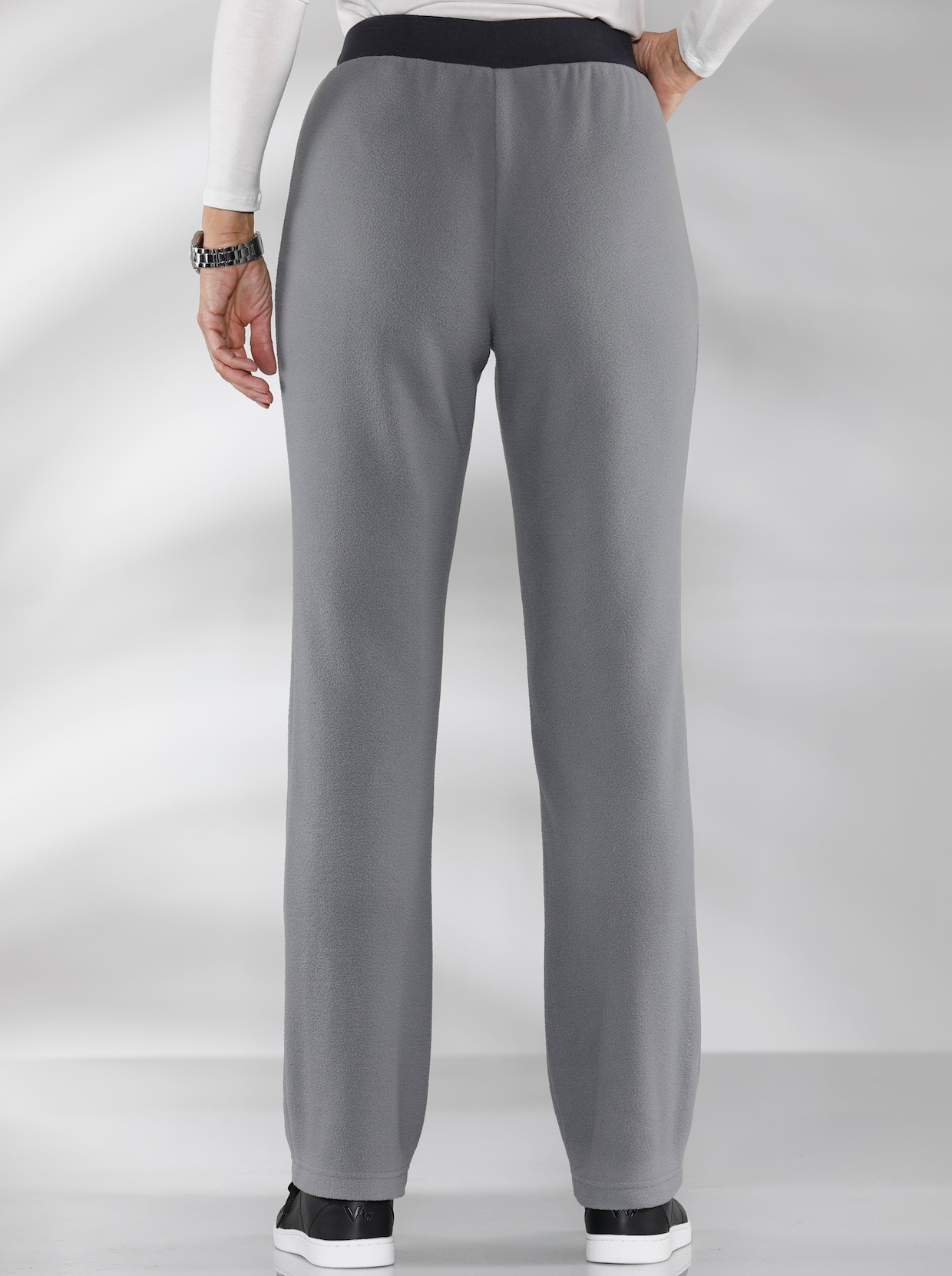 Fleecové kalhoty - šedá