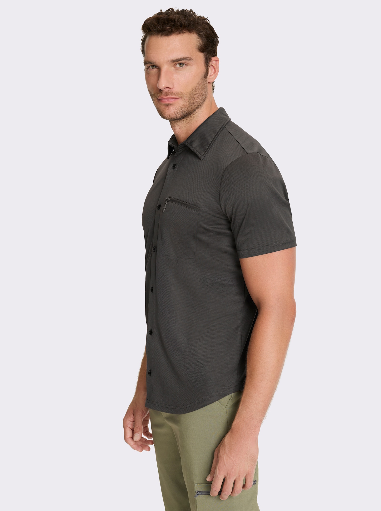 Catamaran Sports Funktionsshirt in Wabenstruktur - graphit