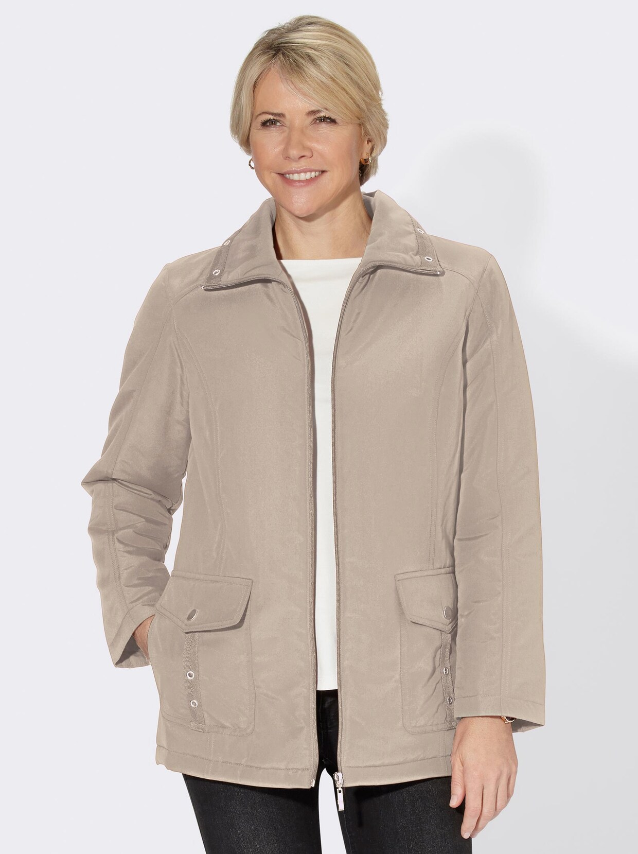 Microfaserjacke - sesam