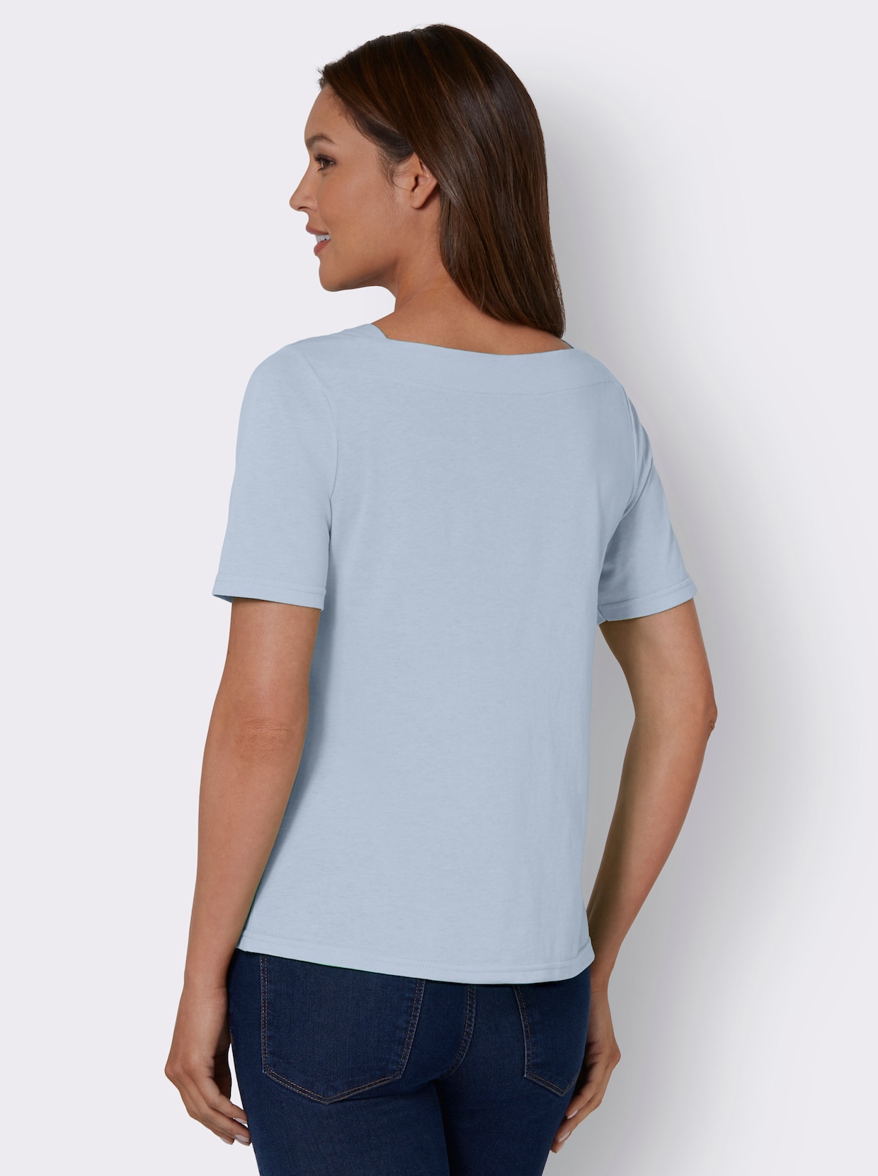 Shirt met korte mouwen - ijsblauw