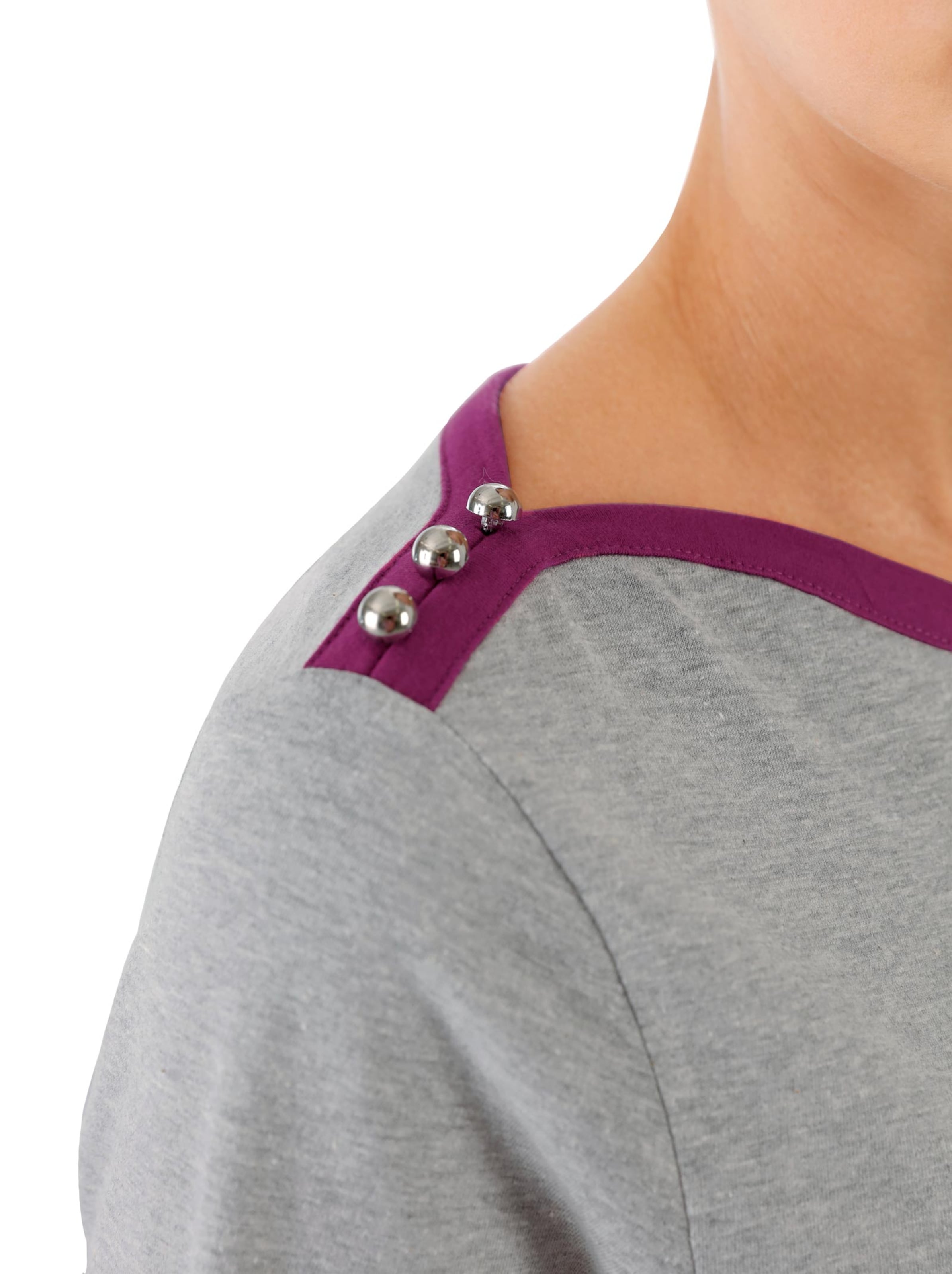 Freizeitshirt - hellgrau-meliert