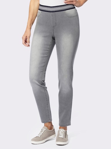 Schlupfjeans - grey-denim