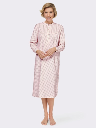 wäschepur Nachthemd im Minimal-Dessin - hellrosé