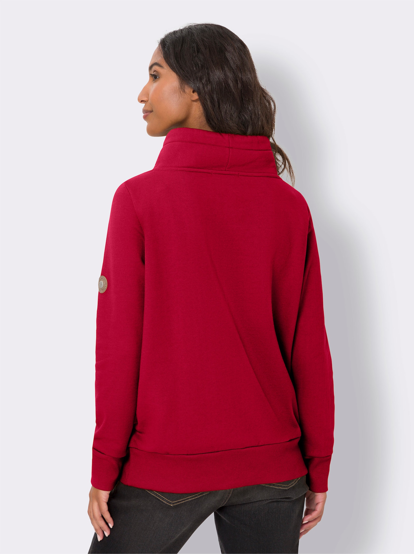 heine Sweatshirt mit wärmender Innenseite - rot