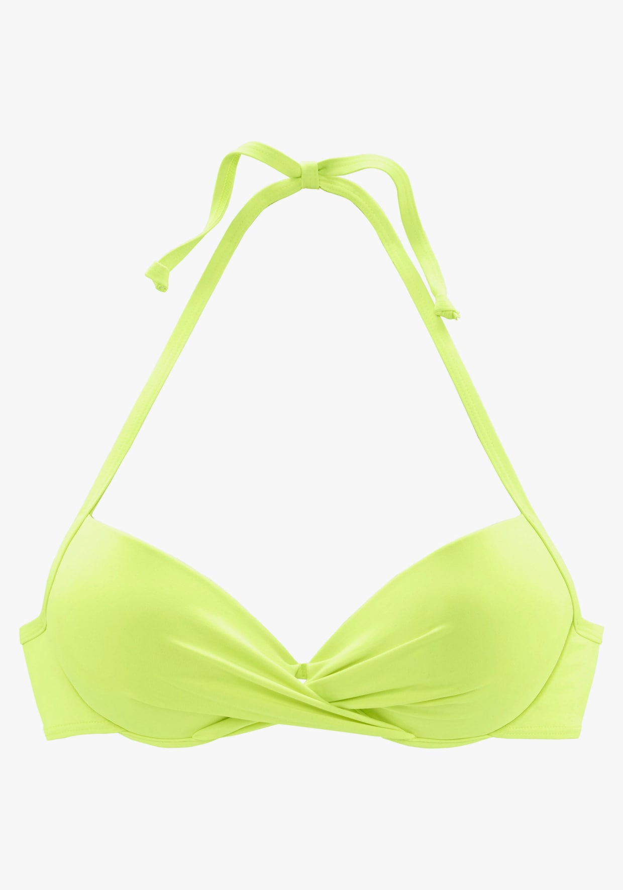 s.Oliver Haut de bikini push-up - citron vert