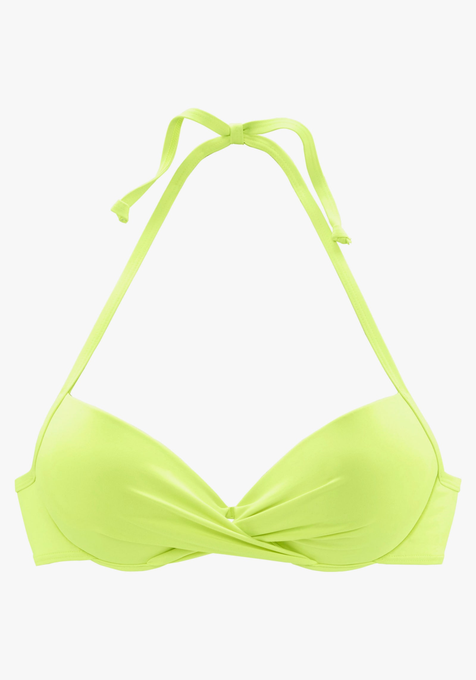 s.Oliver Haut de maillot de bain effet push-up - citron vert
