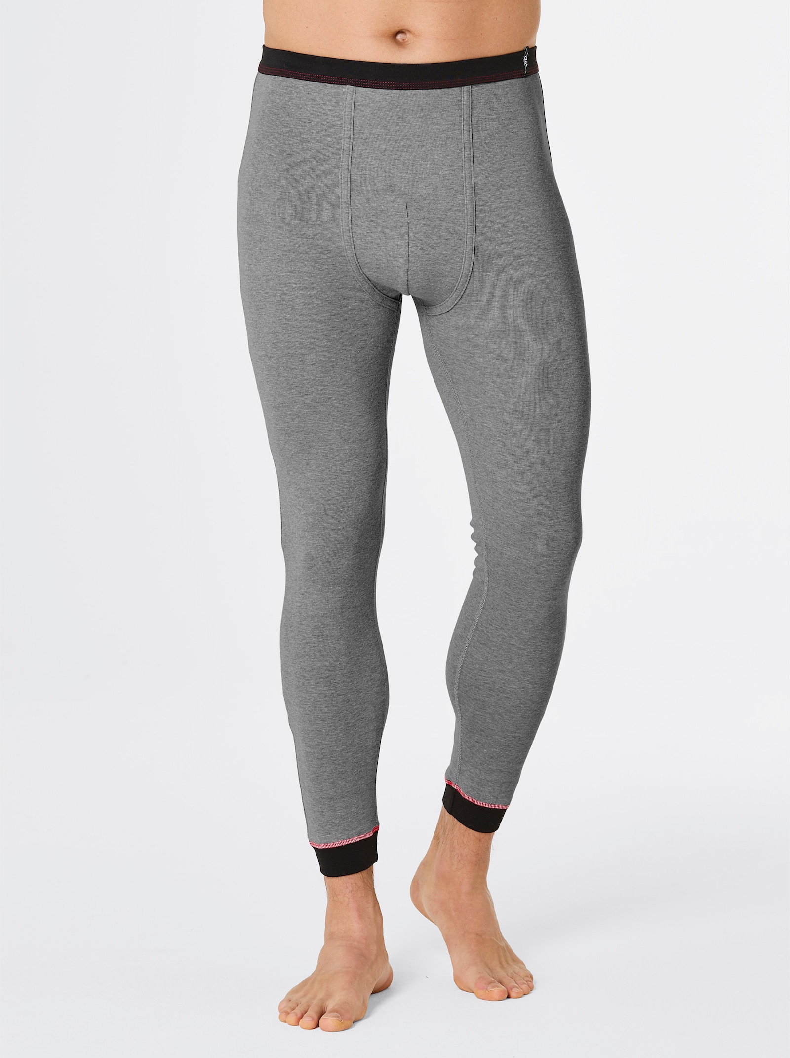 wäschepur men Herenlegging, lang - antraciet gemêleerd