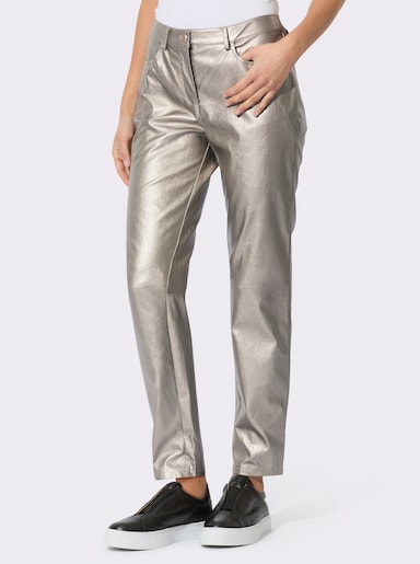 Hose mit goldfarbiger Beschichtung - goldfarben