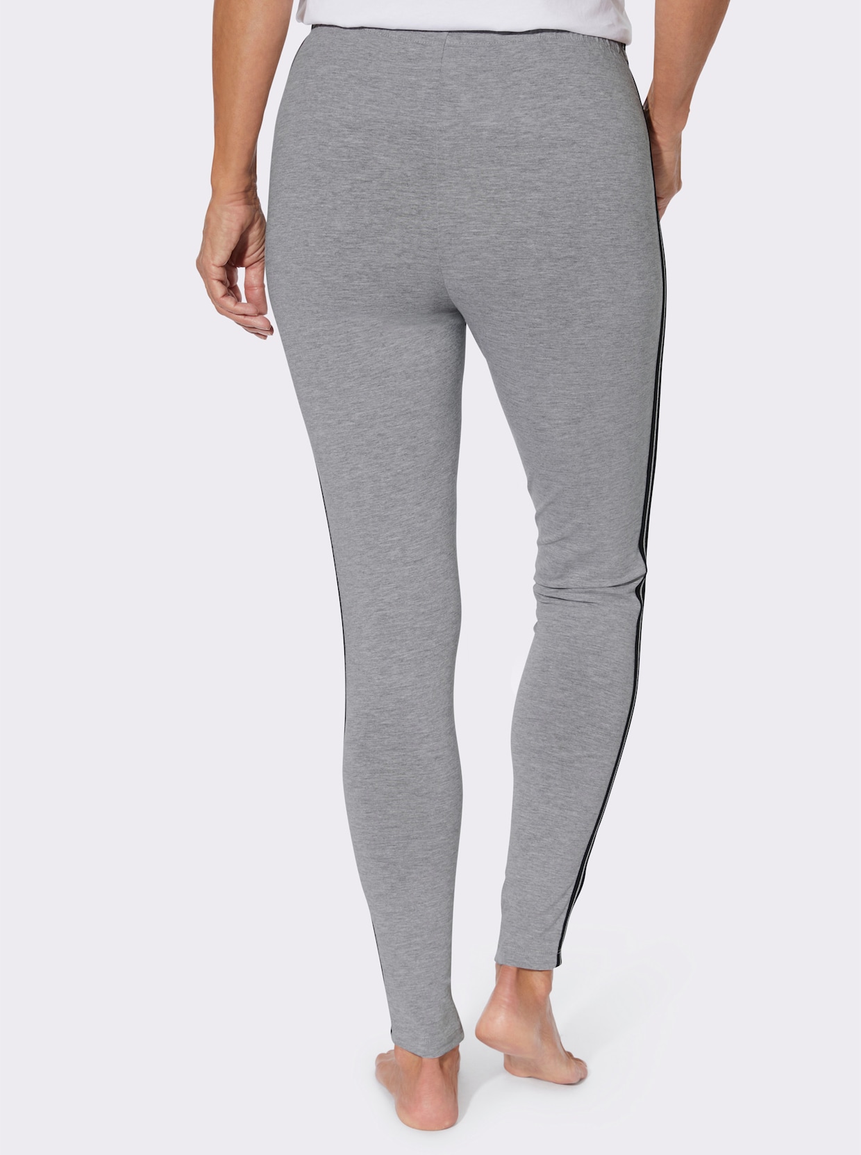 Leggings - grau-meliert