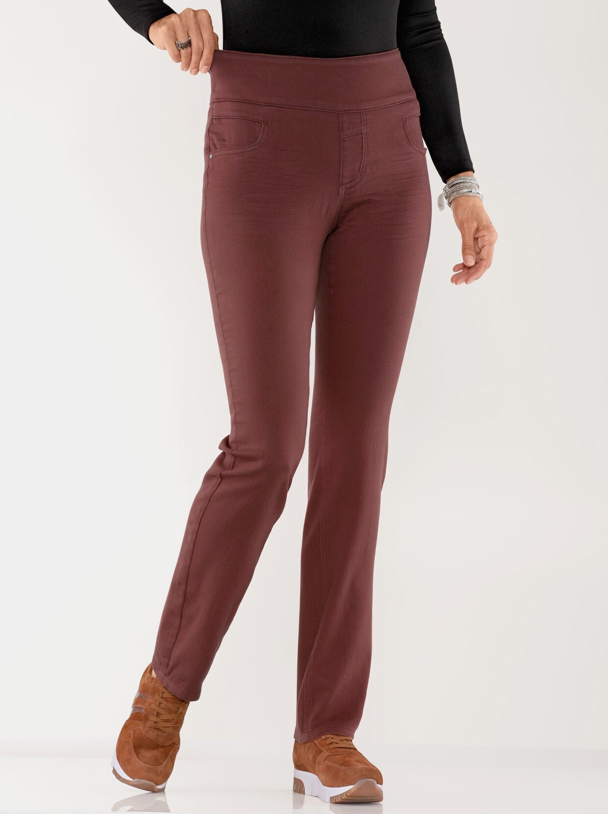 Jeans - rotbraun