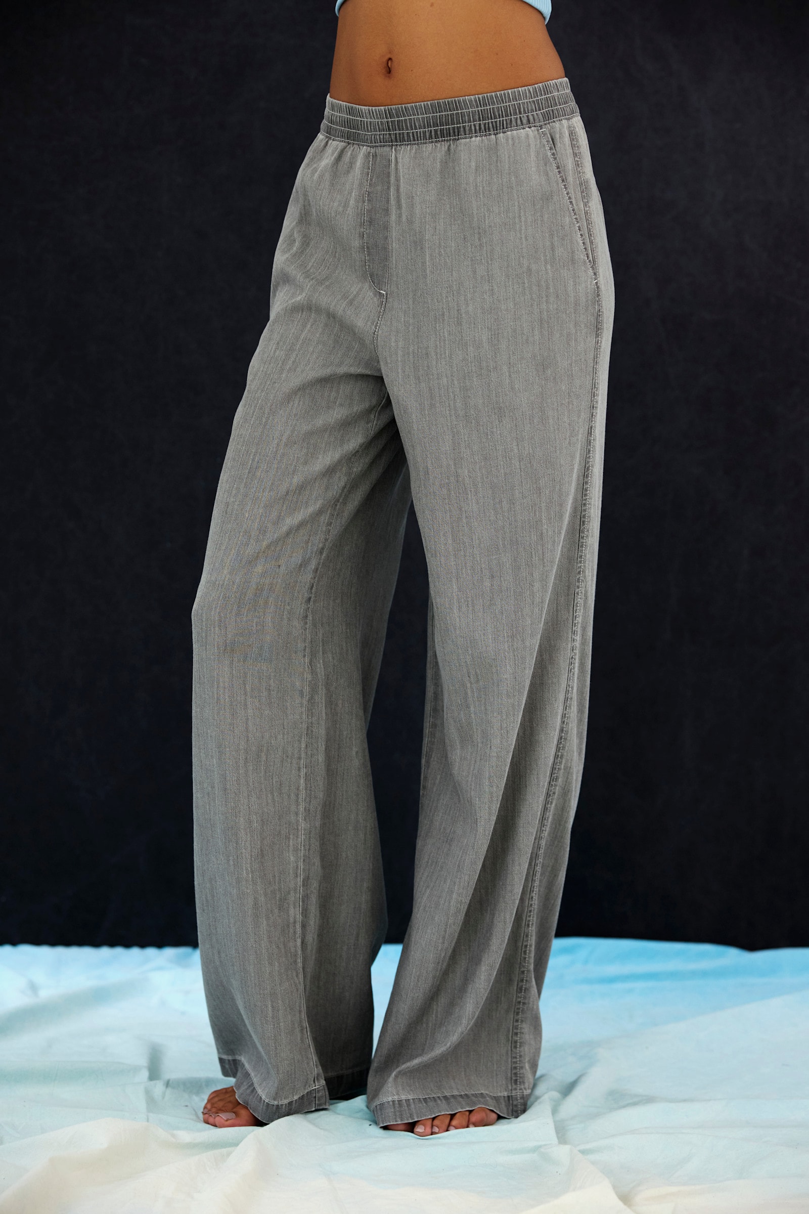 H.I.S Schlupfhose - grau