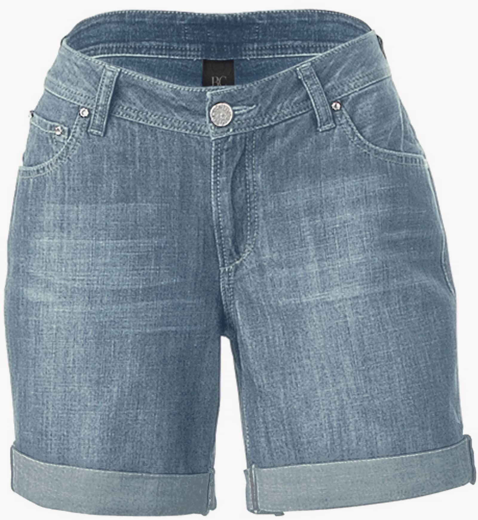 heine Jeansshort mit Beinaufschlag - blue stone