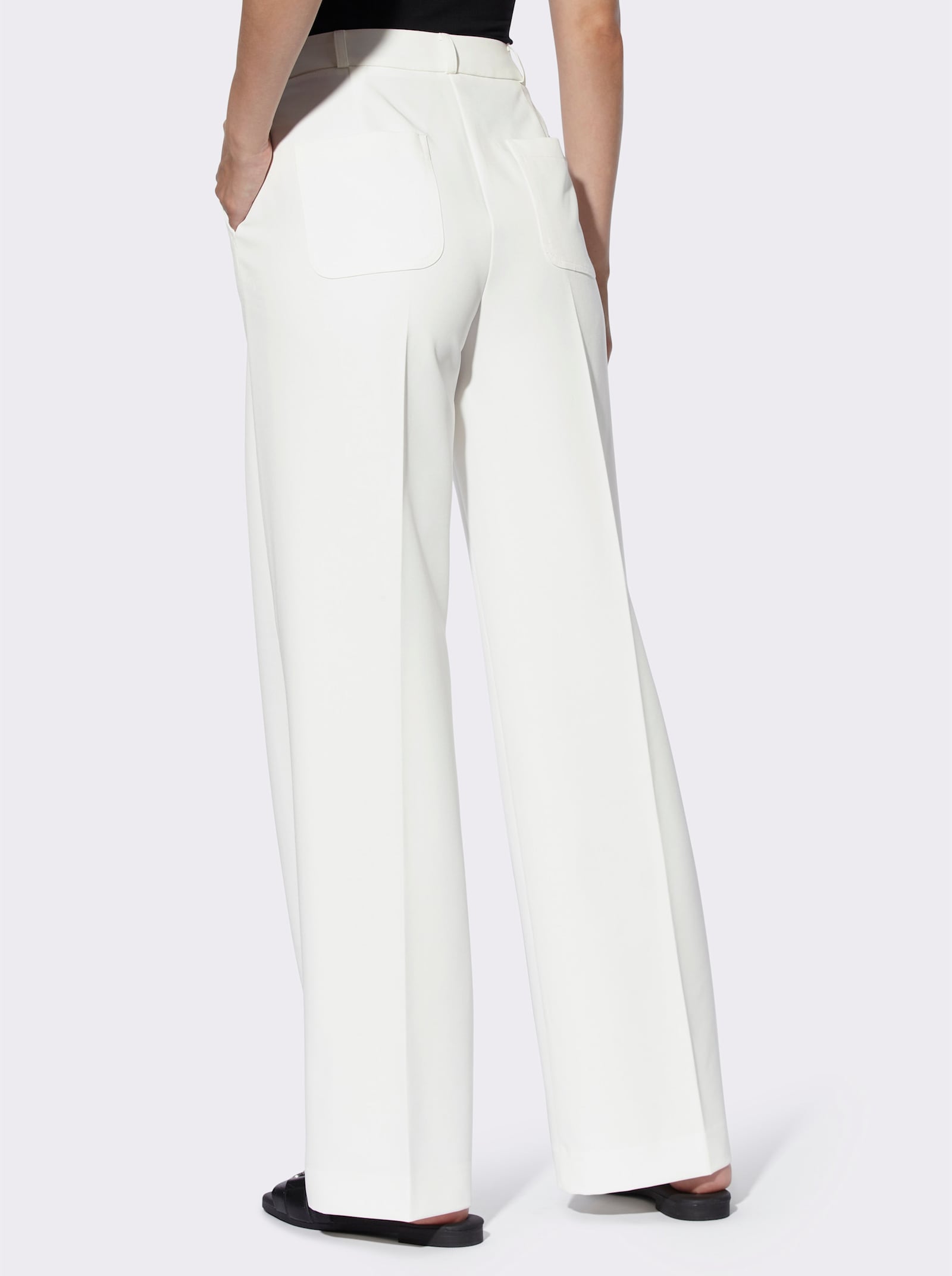 heine Anzughose mit geradem Bein - ecru