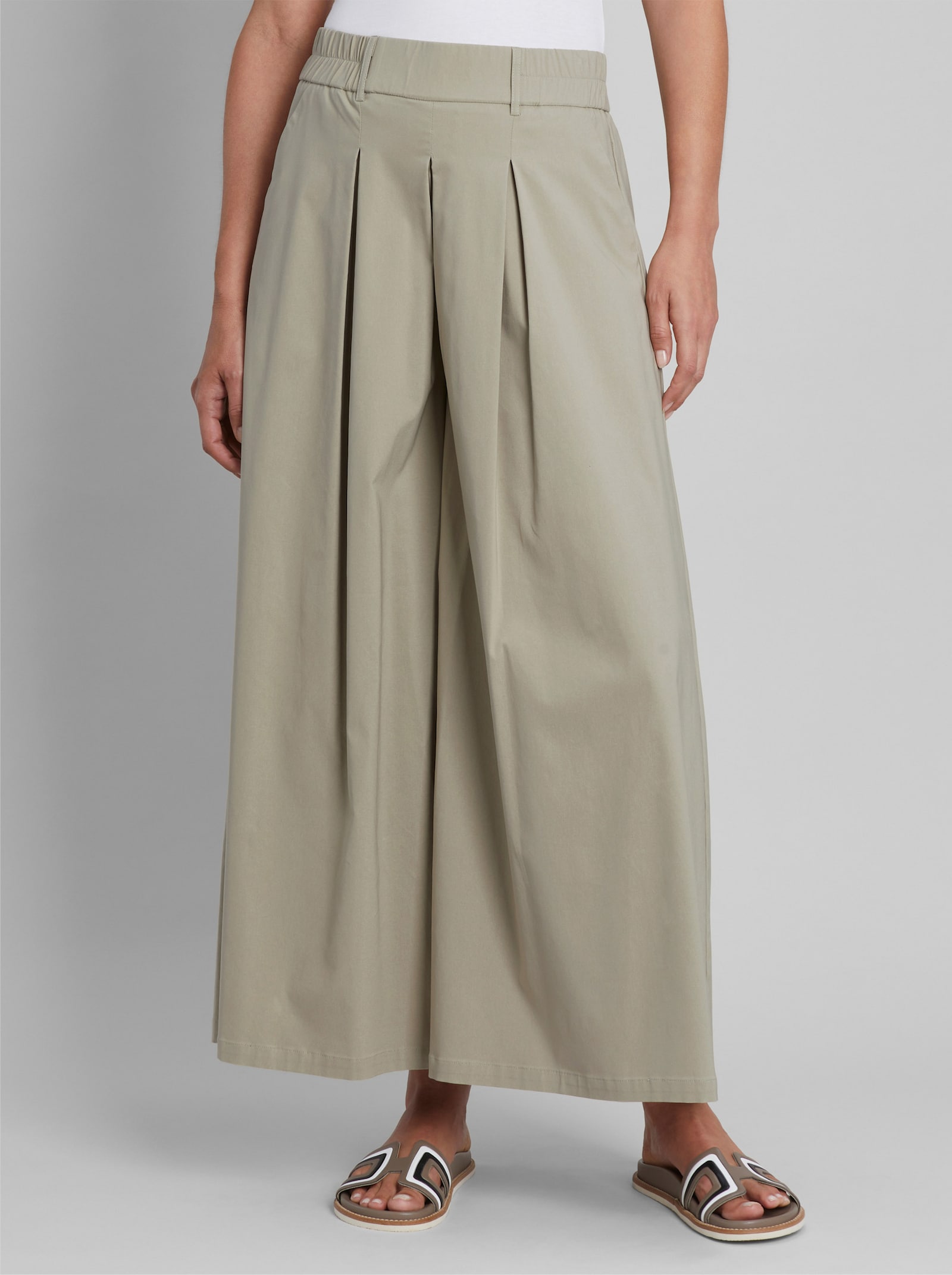 heine Hosen mit extraweitem Bein - schlamm