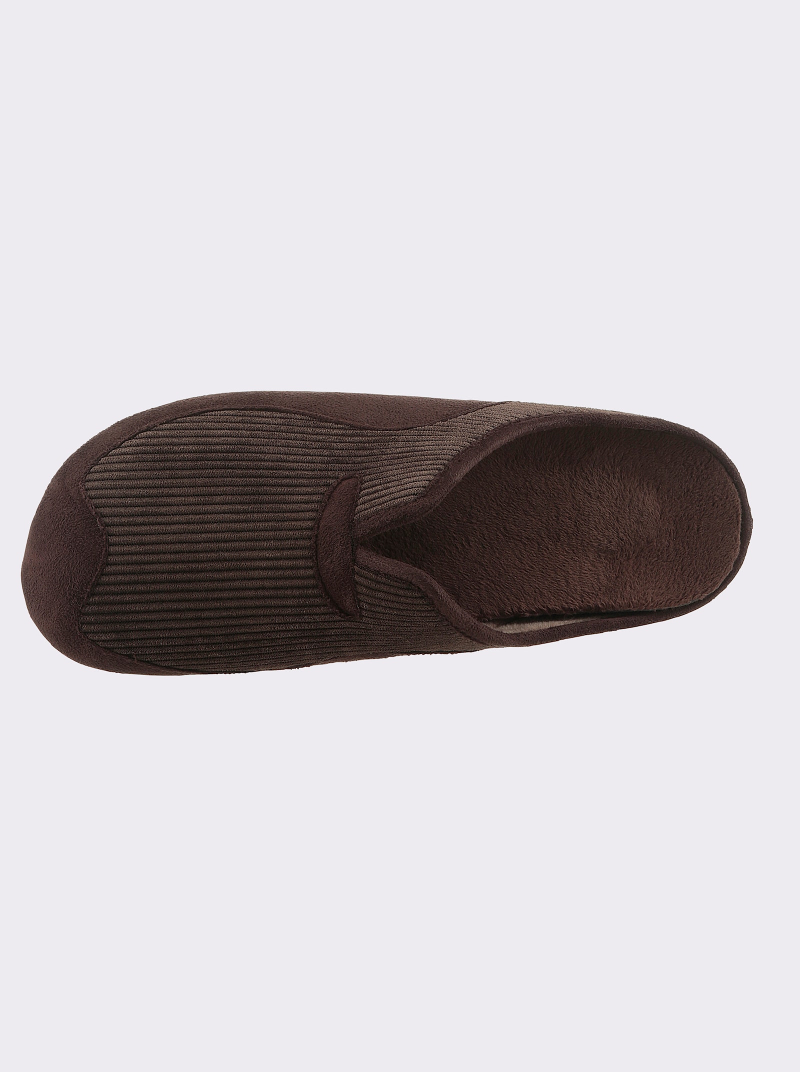 May Be Pantoffel in Cord-Qualität - schoko