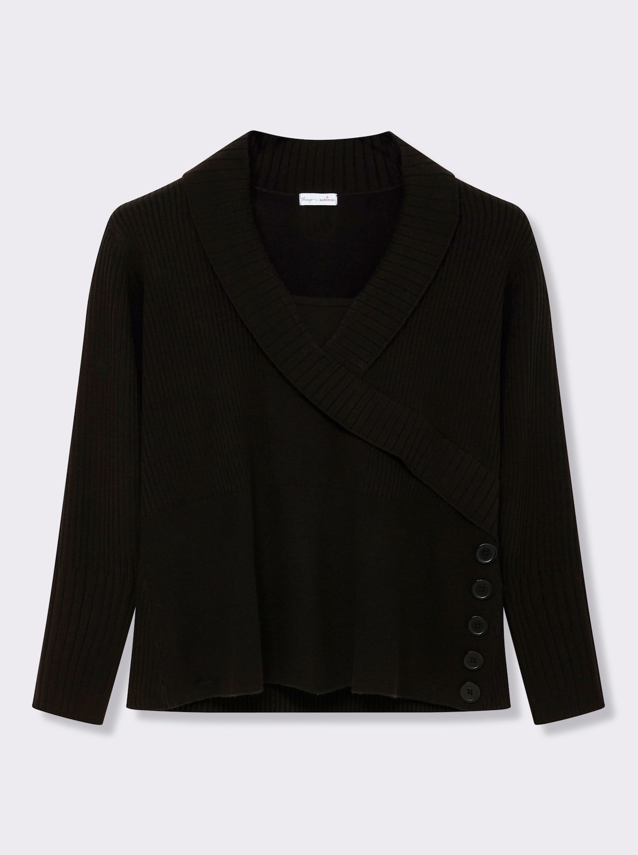 sheego by Joe Browns Pullover - schwarz