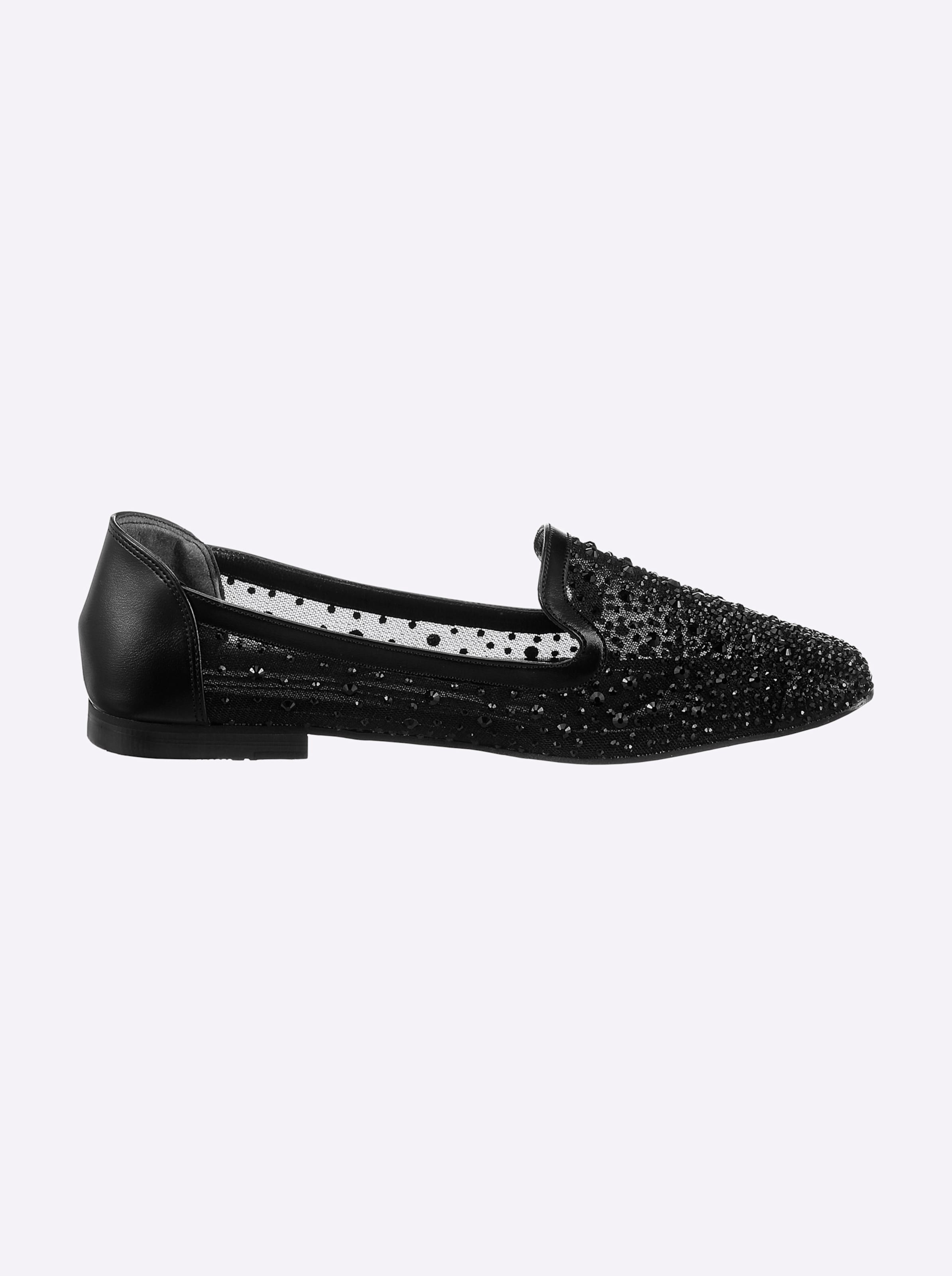 Heine Unisex Schwarz-Metallic Slipper - Bild 4