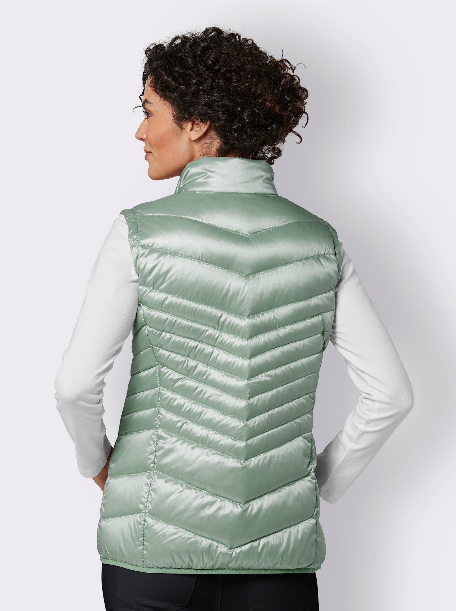 CREATION L PREMIUM 2-in-1-Jacke mit abzippbaren Ärmeln - kalkmint