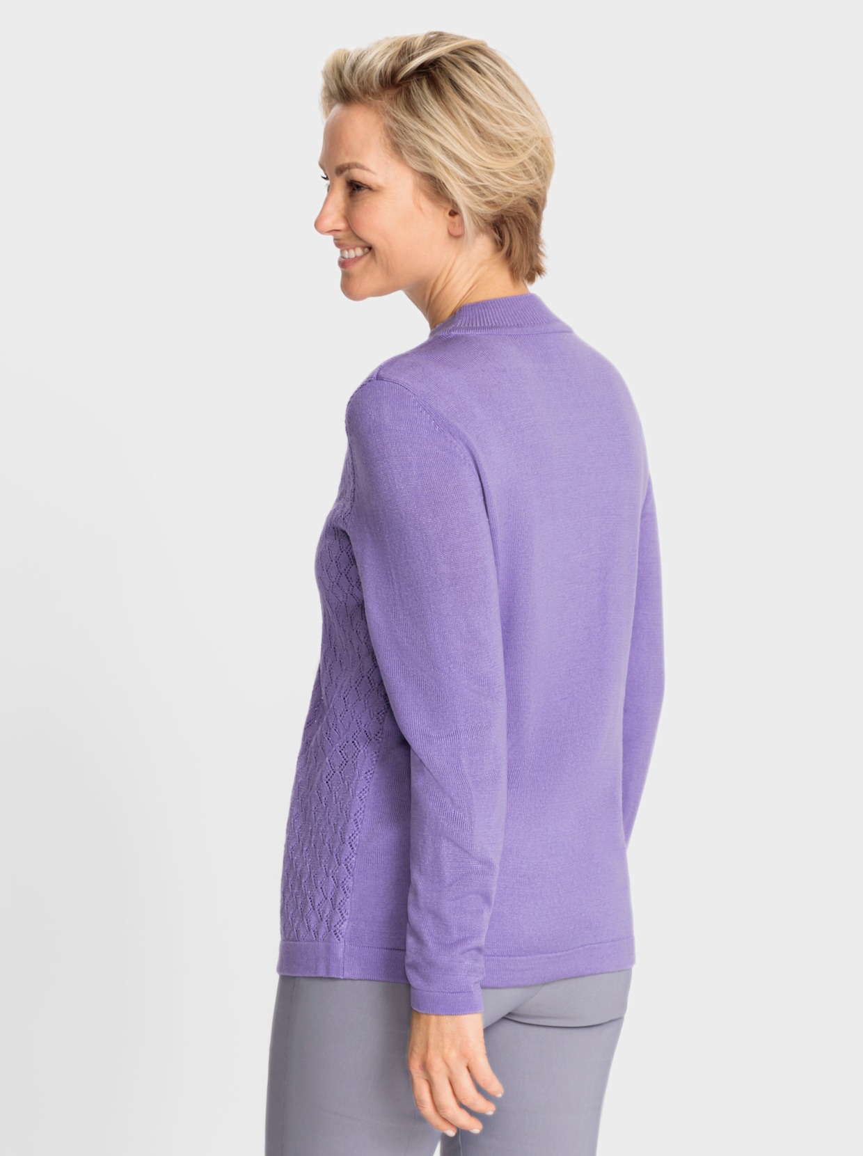 2-in-1-pullover - lavendel