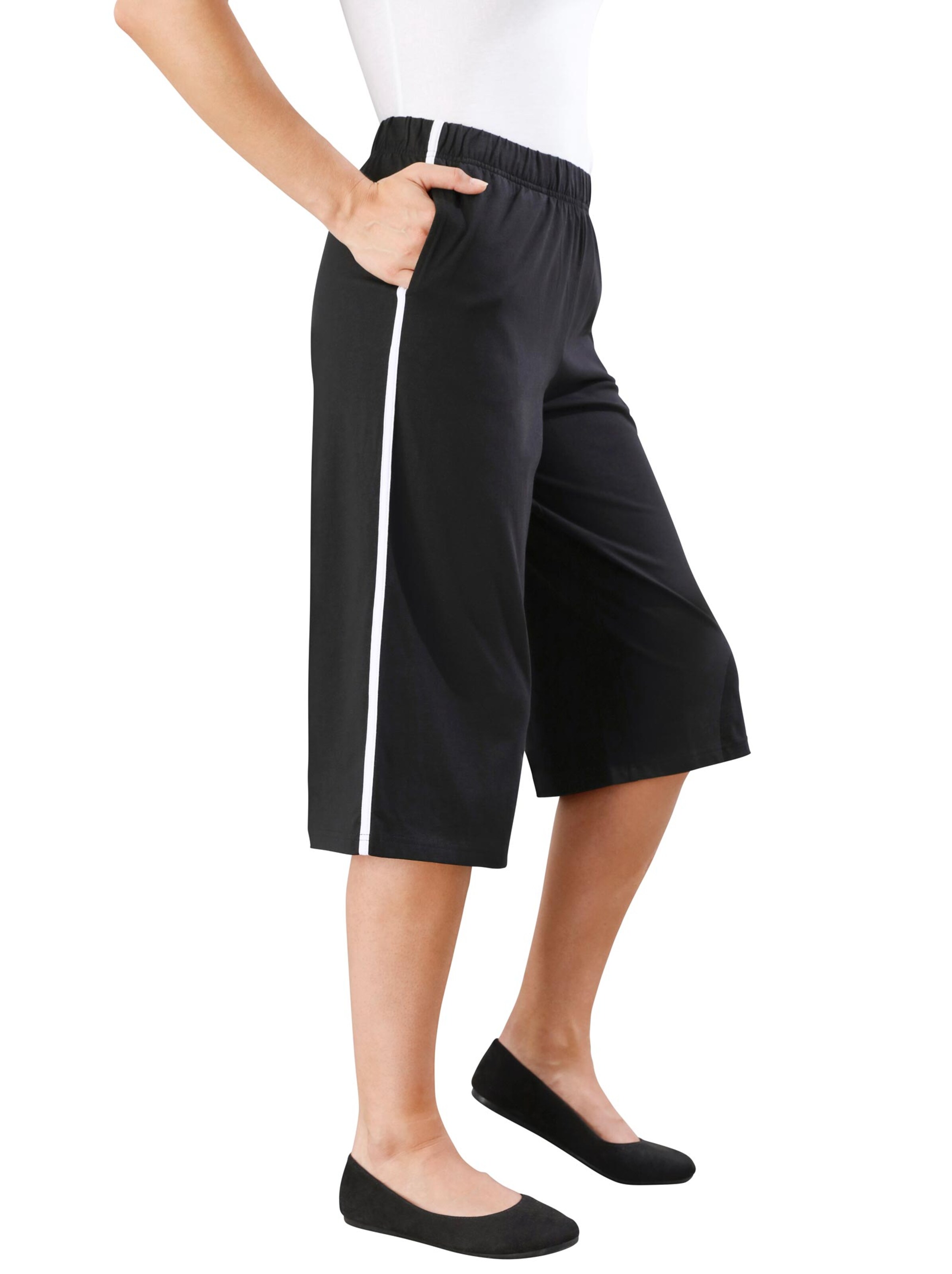 Capri-Freizeithose - schwarz