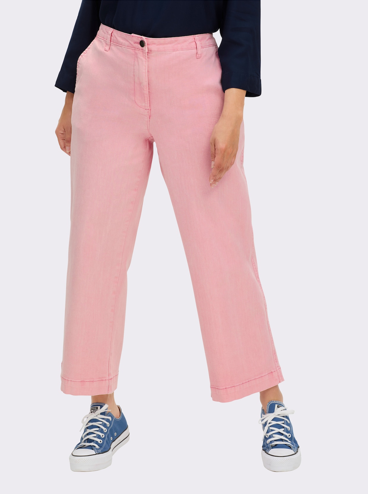 Culotte mit aufgesetzten Taschen hinten - hortensie