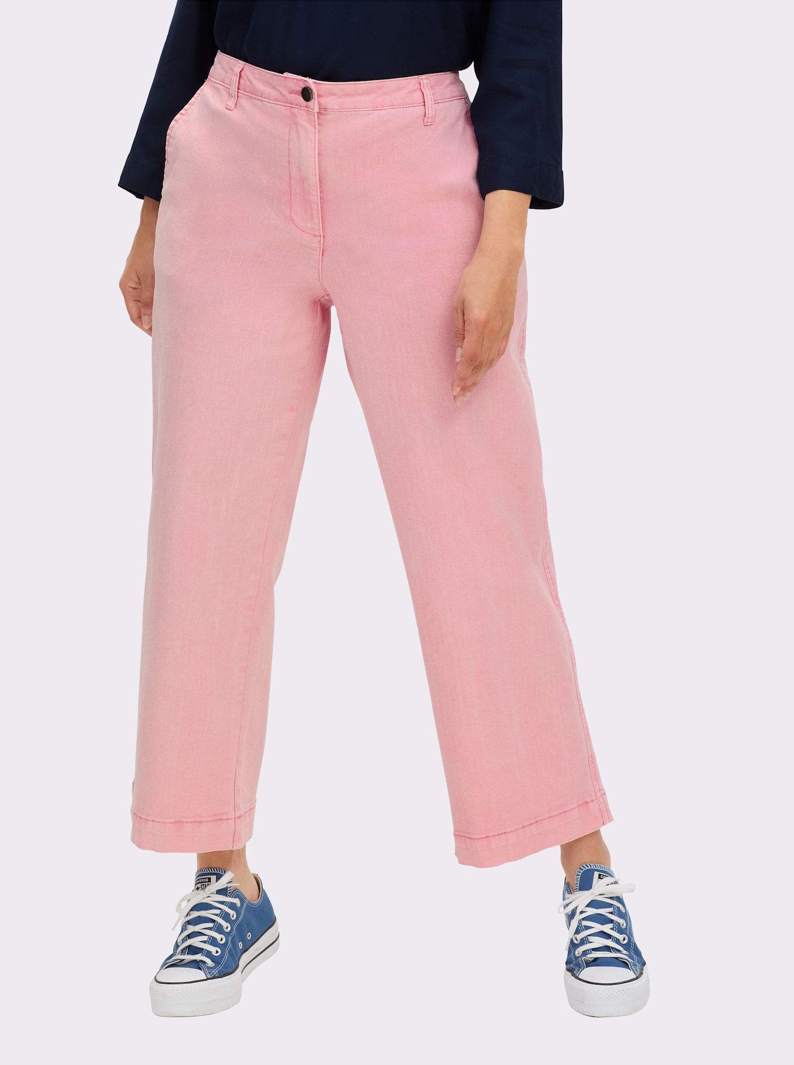 Culotte mit aufgesetzten Taschen hinten - hortensie