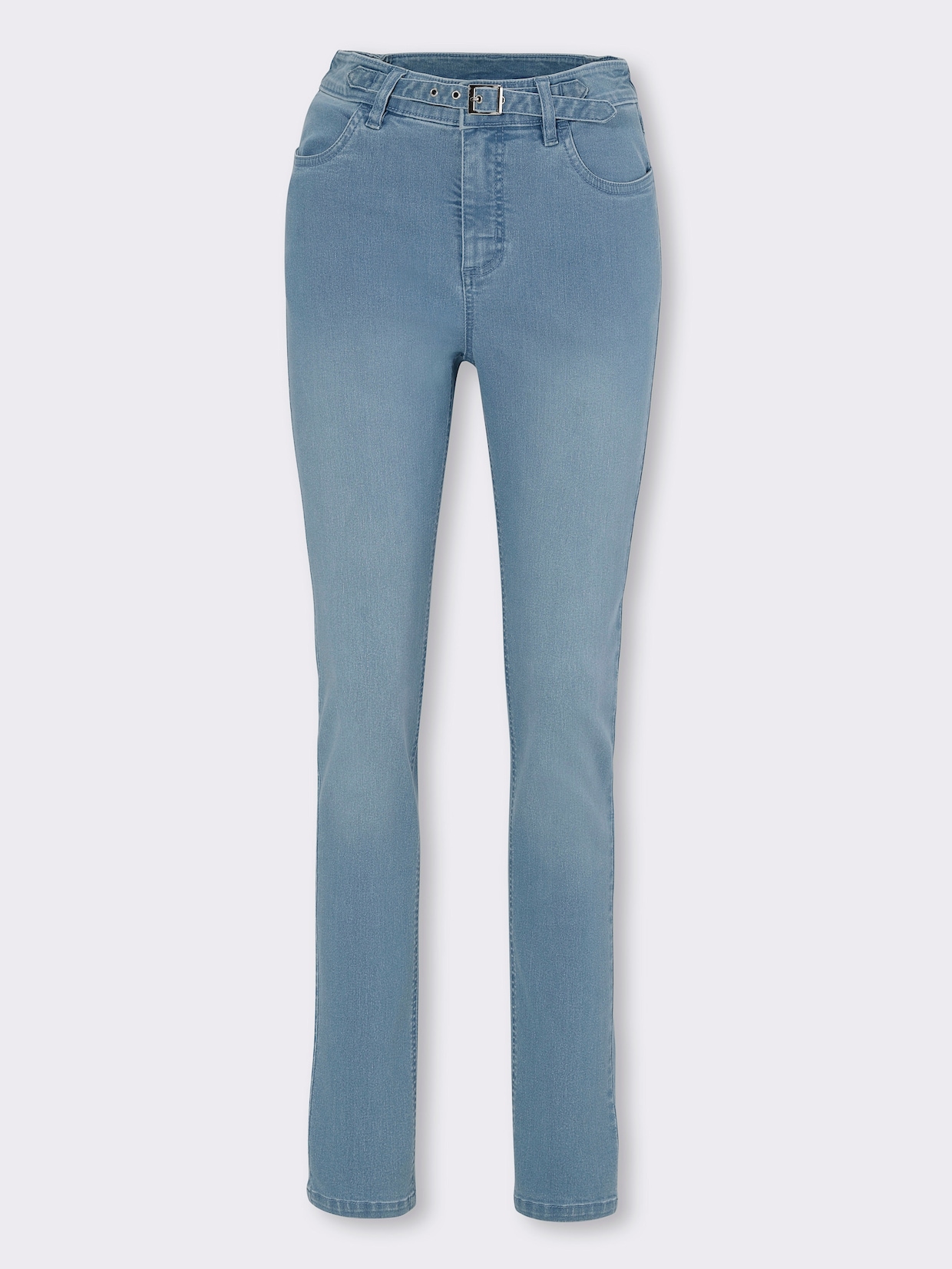 jeans - blue-bleached