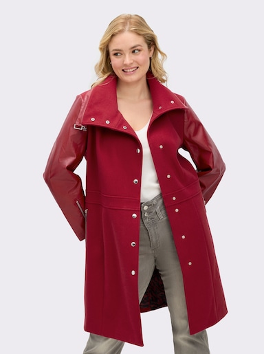 sheego by Joe Browns Kurzmantel - kirsche