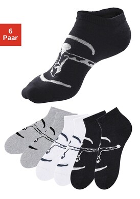 Chiemsee Sneakersocken - 1x schwarz + 1x weiß + 1x grau