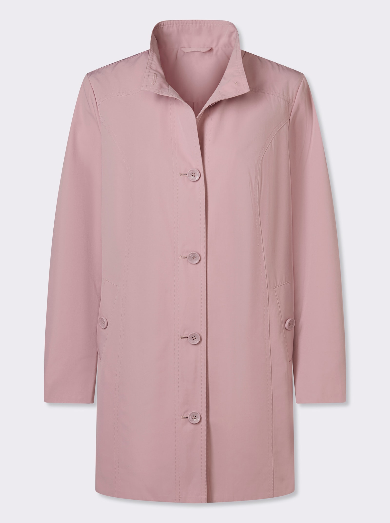 Longjacke mit Gehschlitz hinten - hortensie