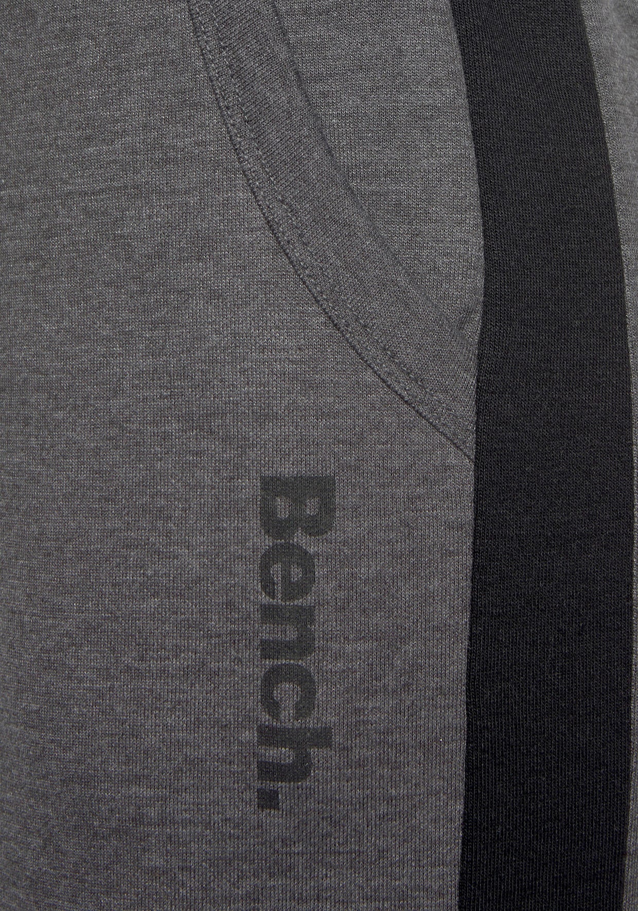 Pantalon sweat - anthracite chiné-noir