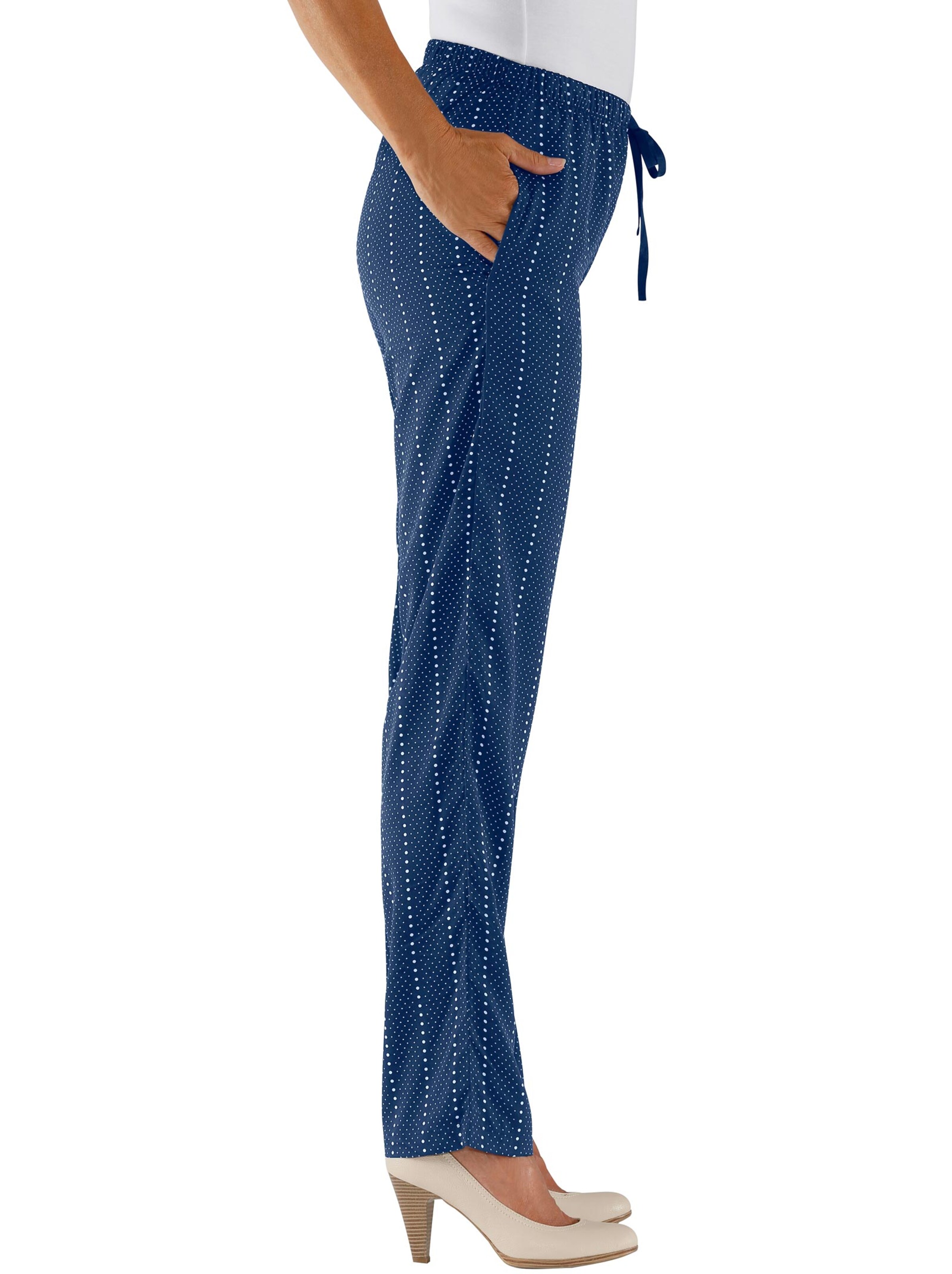 Hose - marine-getupft