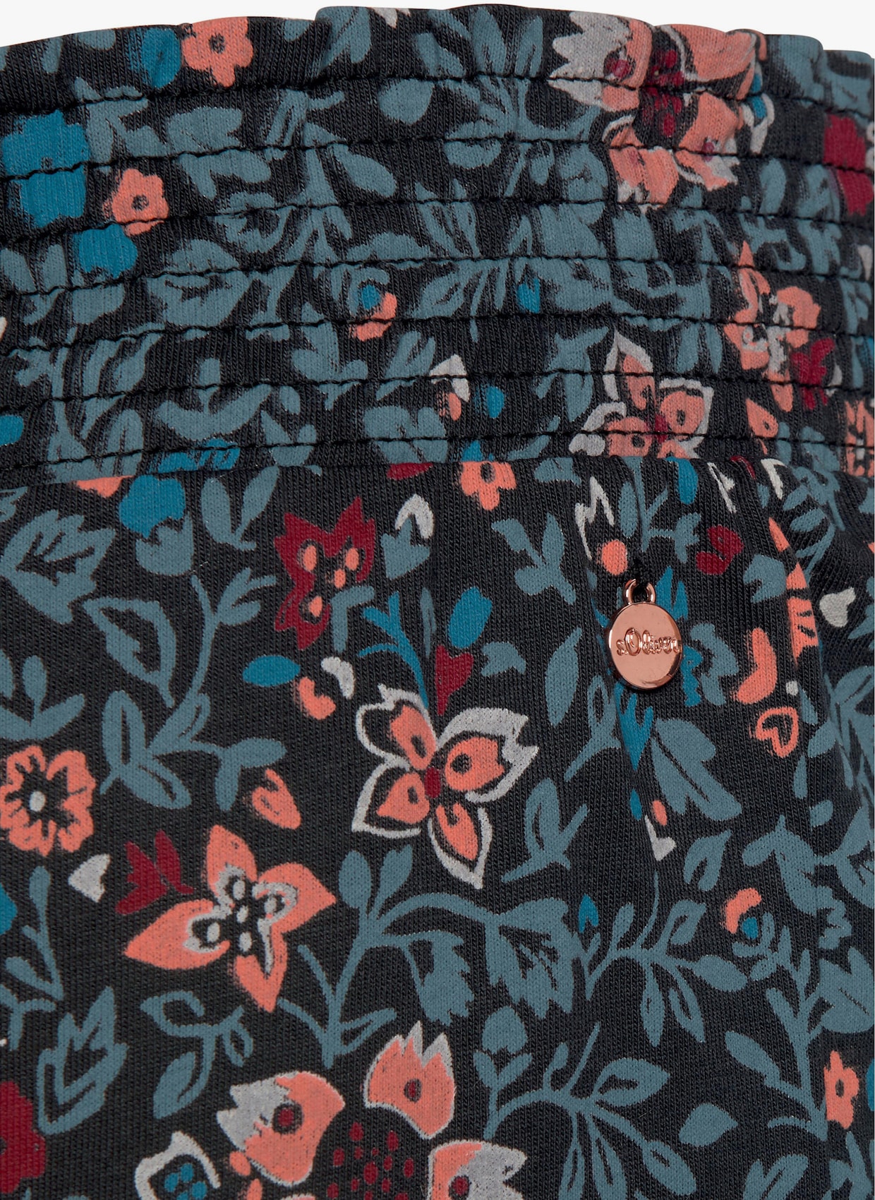 s.Oliver Bas de pyjama - pétrole-à fleurs