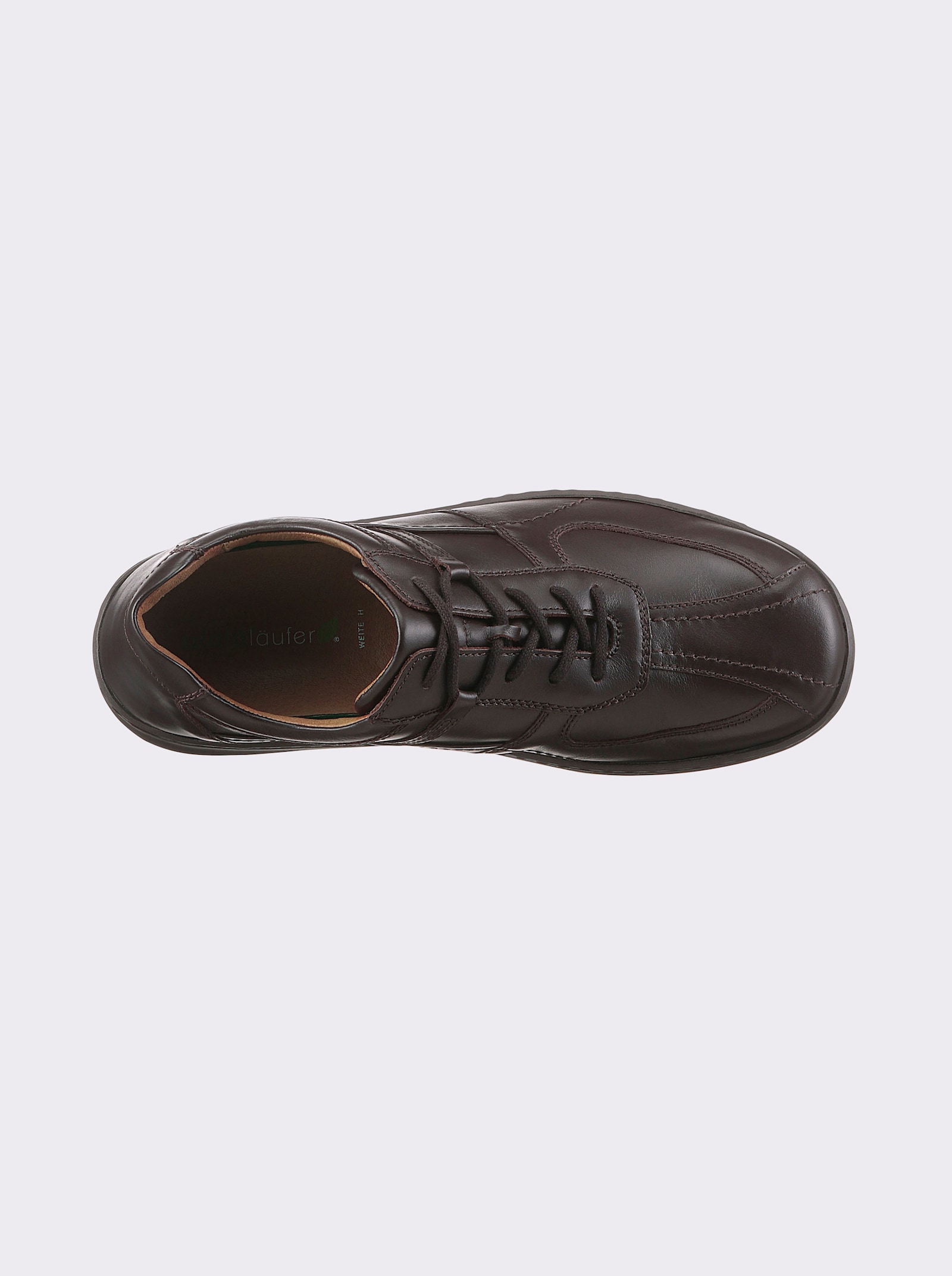 Waldläufer Schnürschuh in Ledervollausstattung - schoko