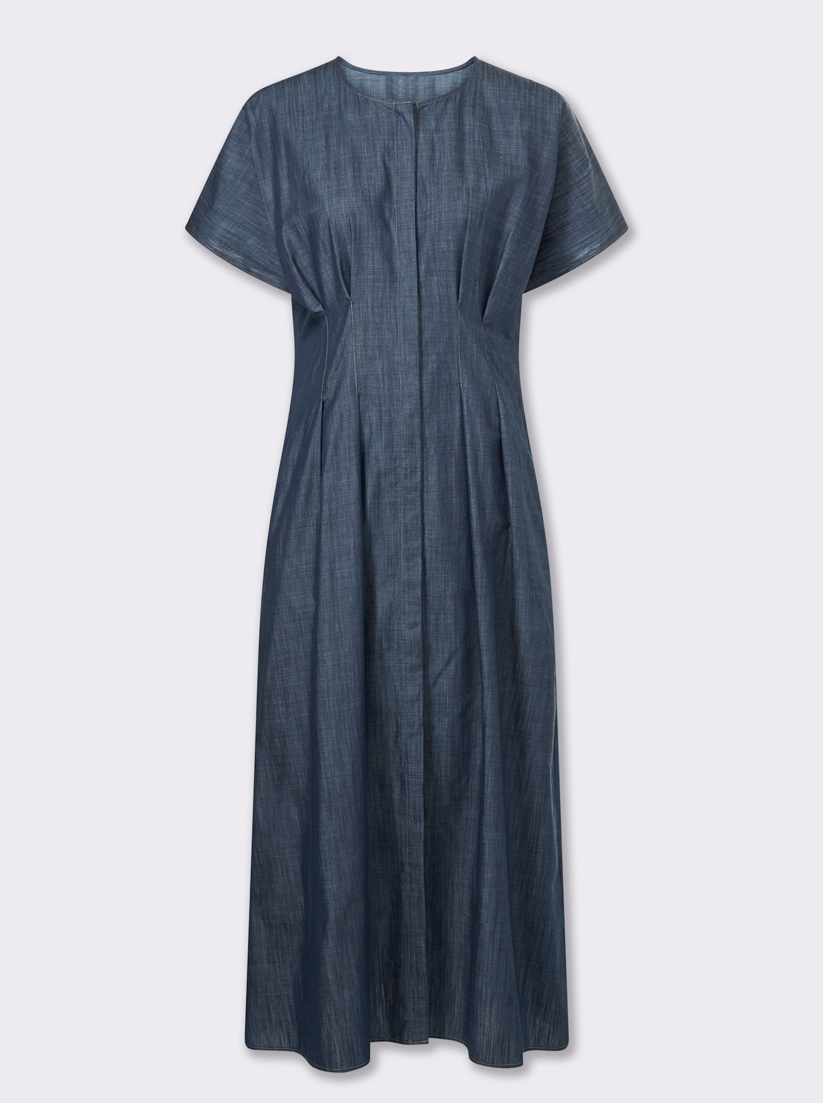 heine Vrijetijdsjurk met geaccentueerde taille - rookblauw gemêleerd