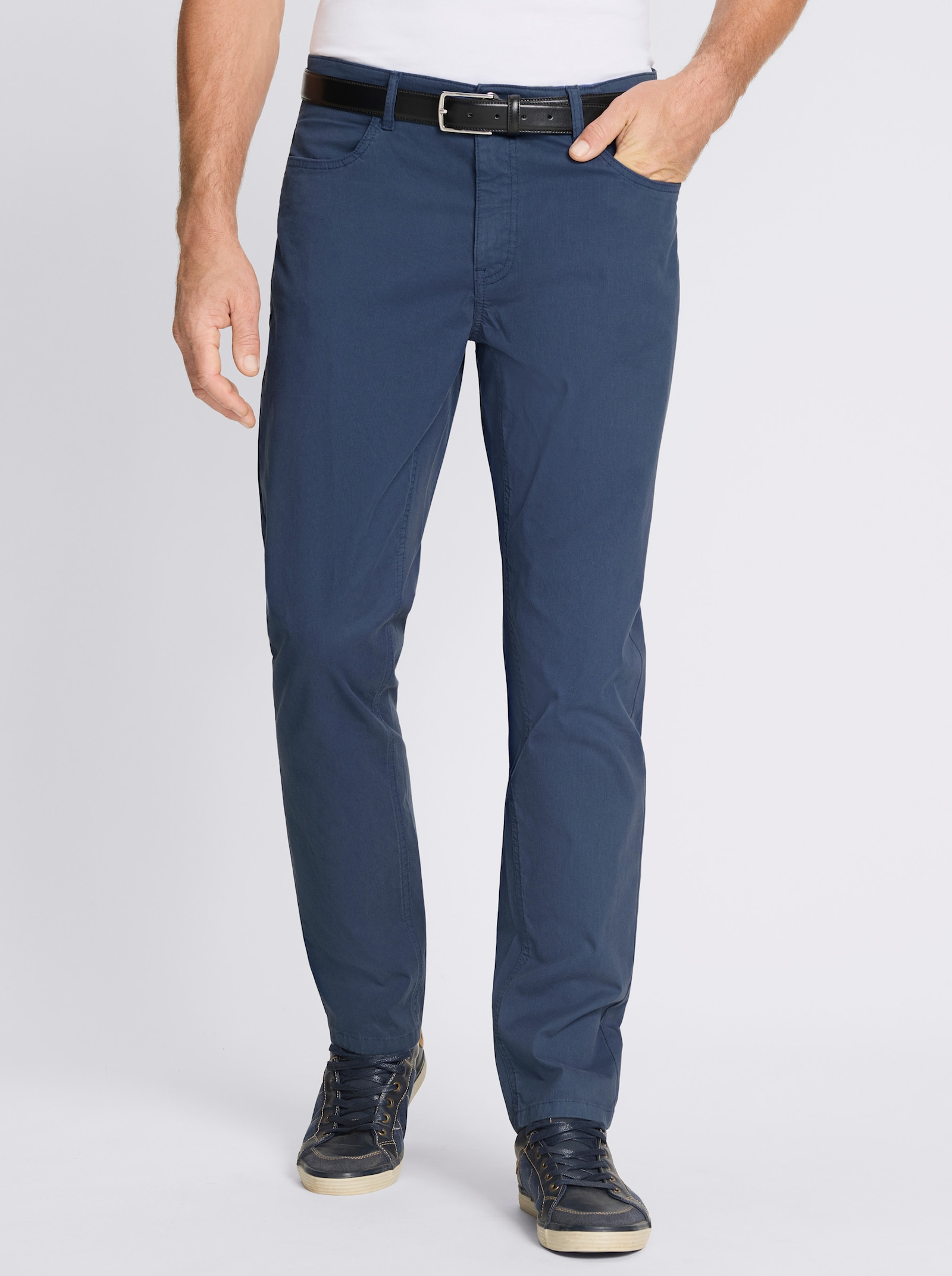 Hose in Cord-Qualität - jeansblau