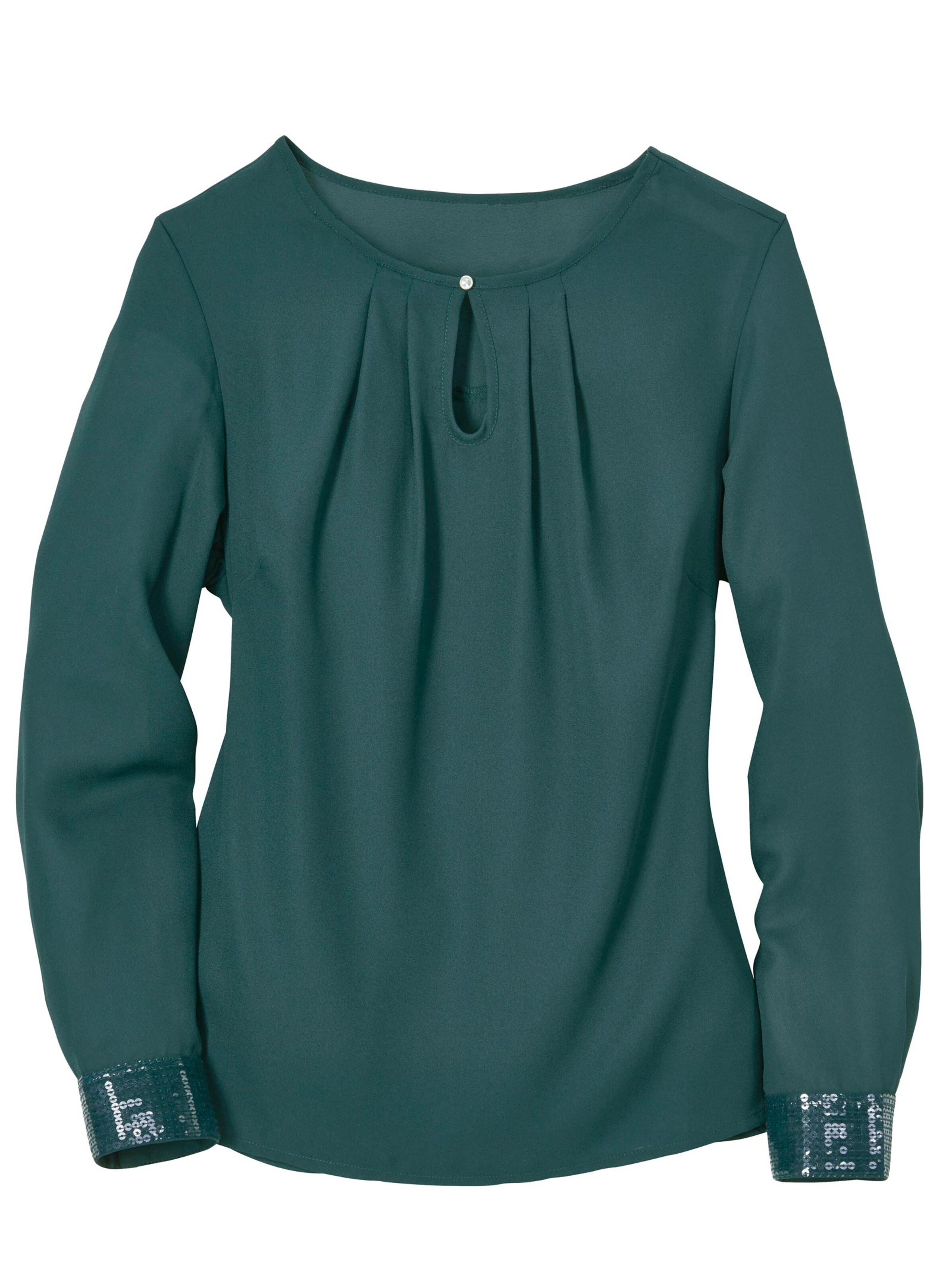 Schlupfbluse - tanne