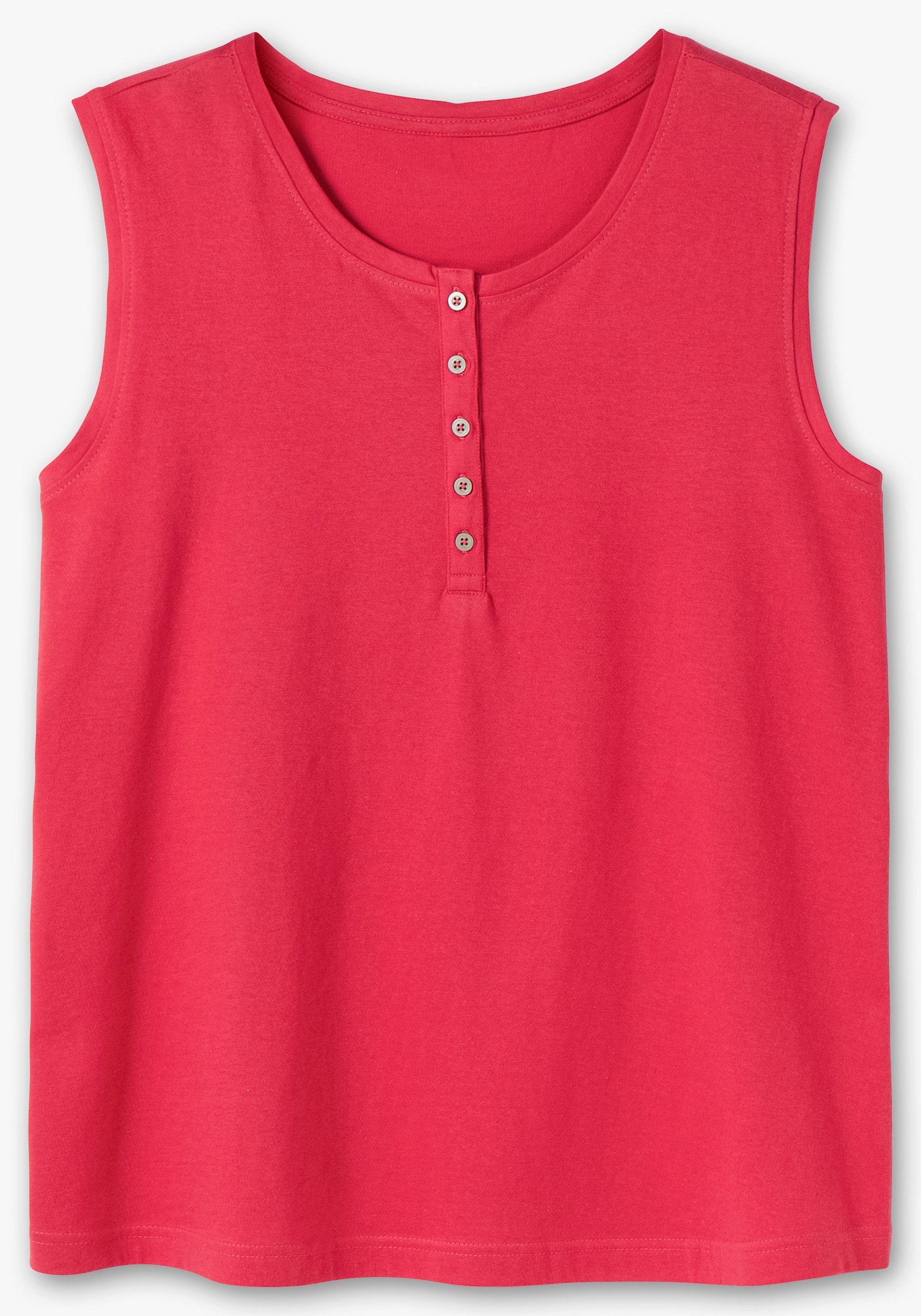Trägertop aus reiner Baumwolle - rot