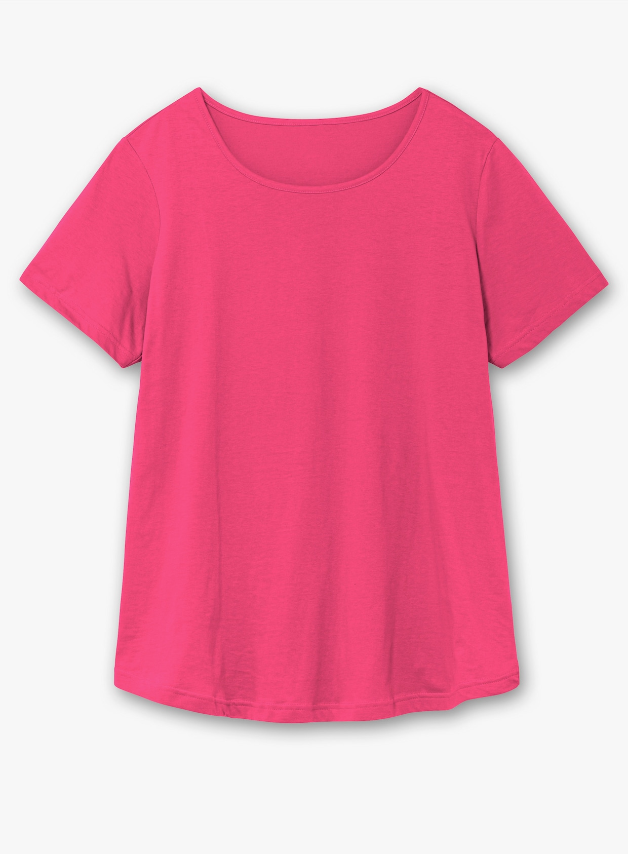 Longshirt - royalblau + pink
